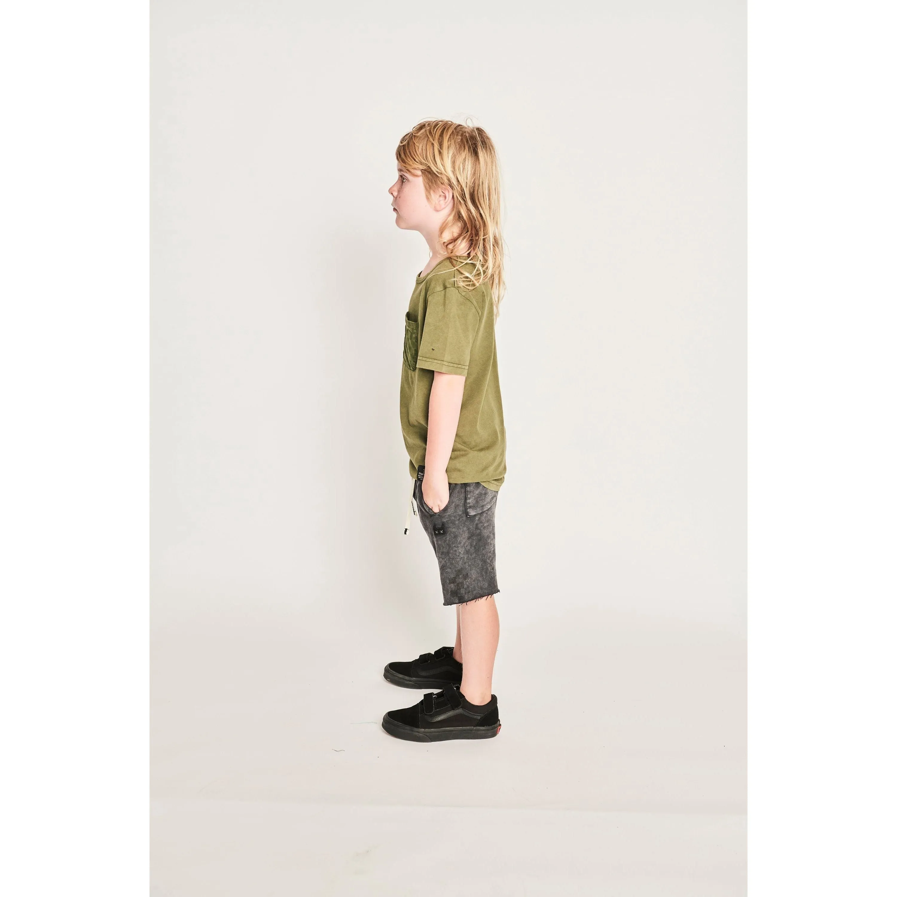 Pkt Check Ss Tee - Mineral Olivine