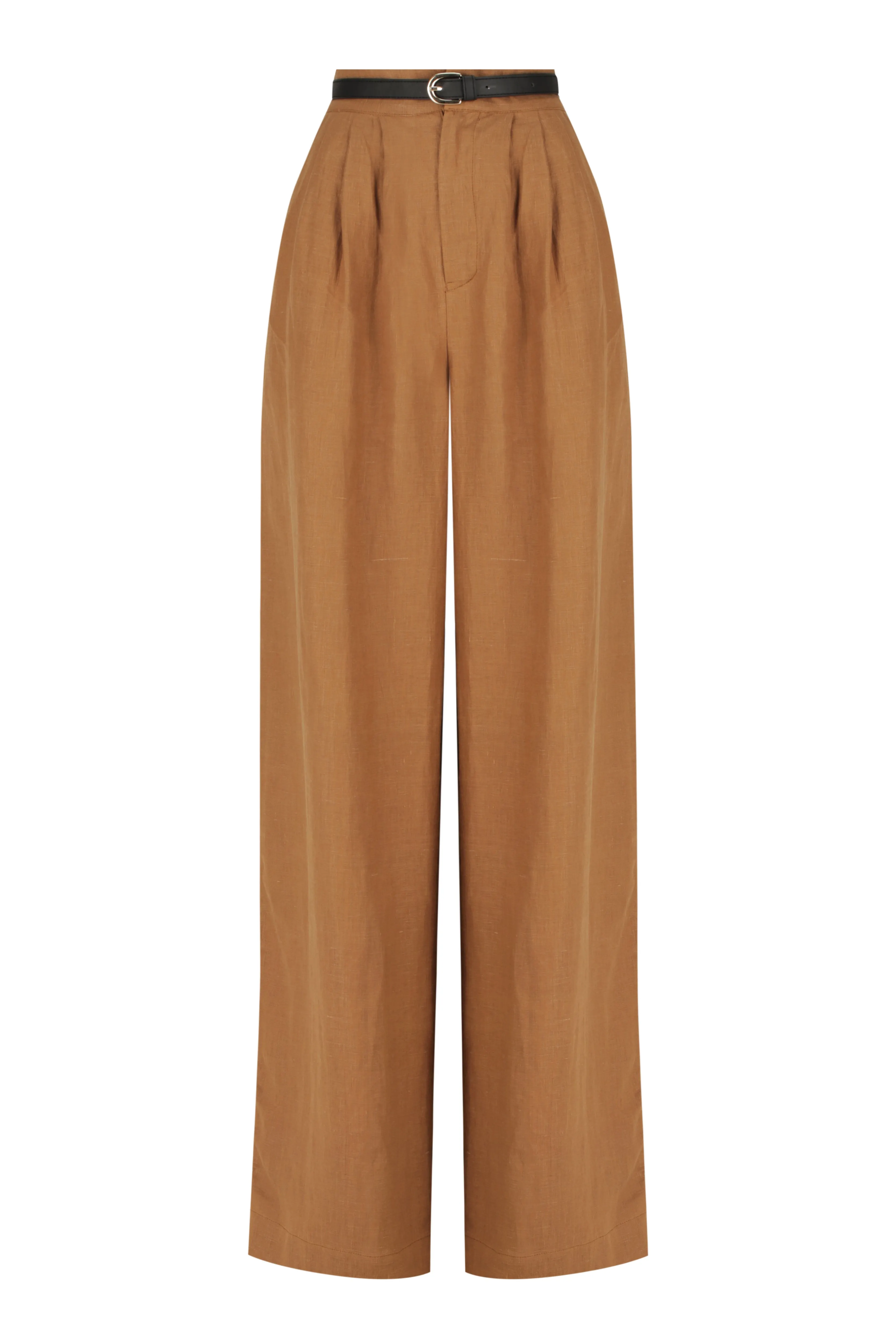 Pleated V Crop | Wide Button Up Pant
