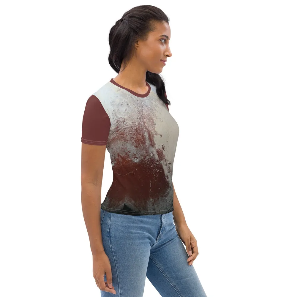 Pluto by New Horizons Fitted T-Shirt