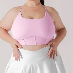 POPFLEX Plié Corset Crop Bralette in Bubblegum 🫶