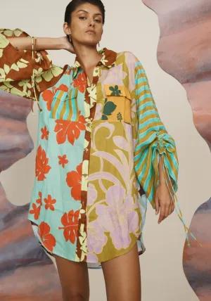 Poppy Spliced Shirt