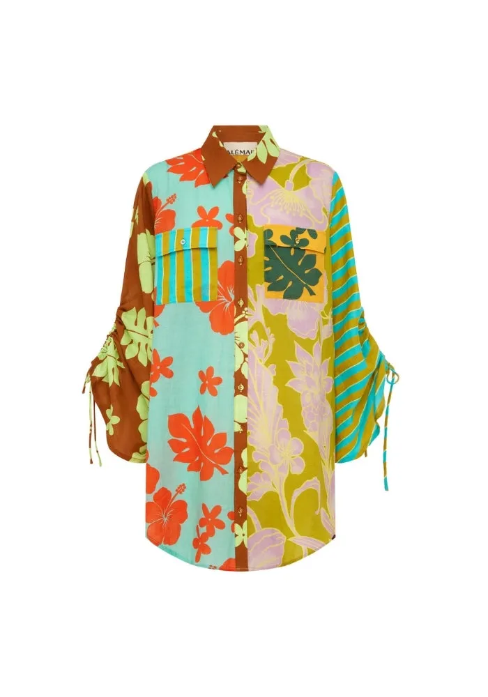 Poppy Spliced Shirt