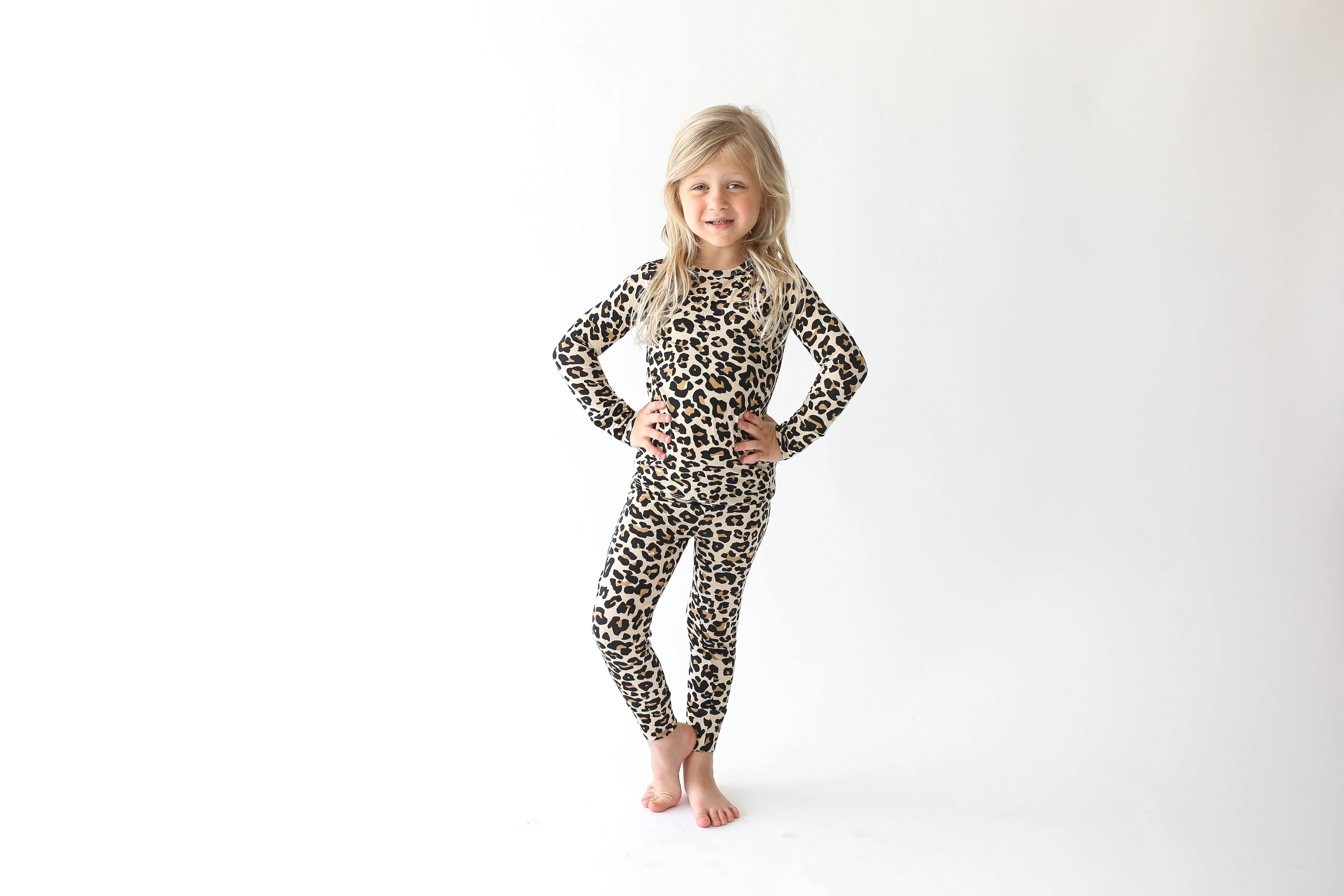 Posh Peanut Lana Leopard Tan Basic Loungewear