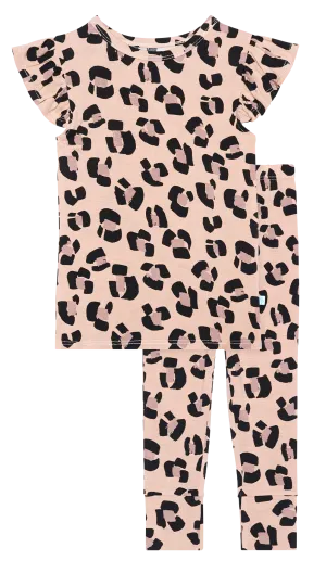Posh Peanut Sasha Ruffled Capsleeve Loungewear