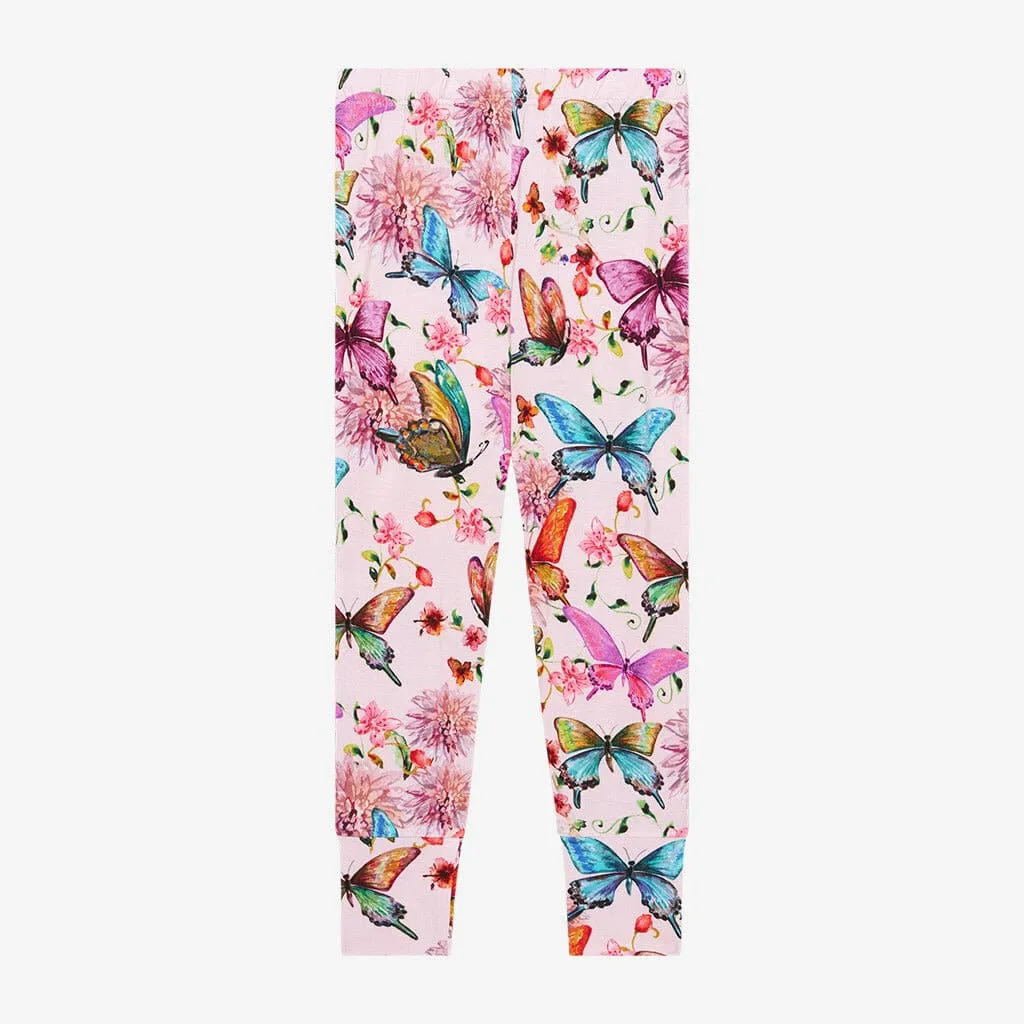 Posh Peanut Watercolor Butterfly S/S Basic Loungewear