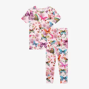 Posh Peanut Watercolor Butterfly S/S Basic Loungewear
