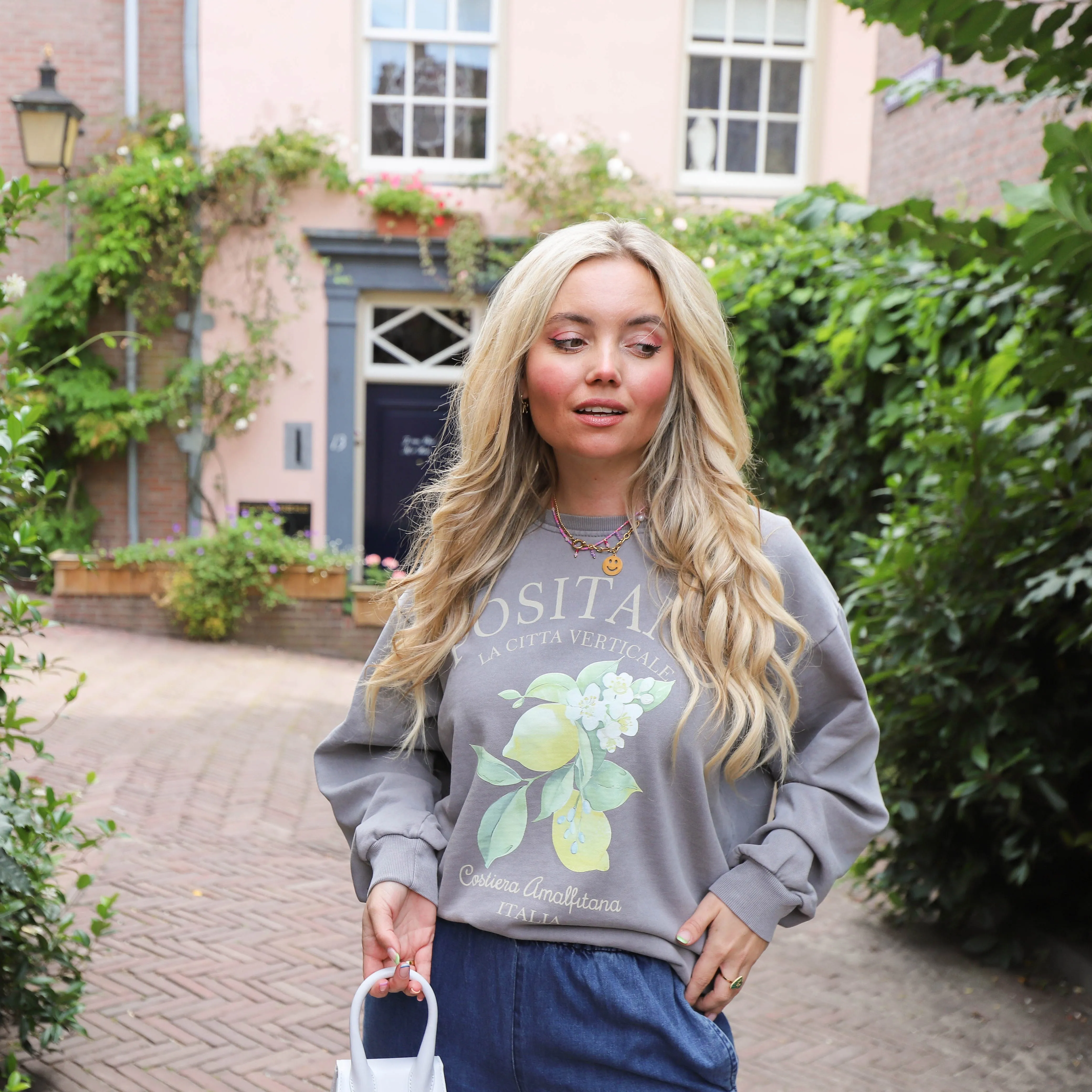 Positano sweater light grey