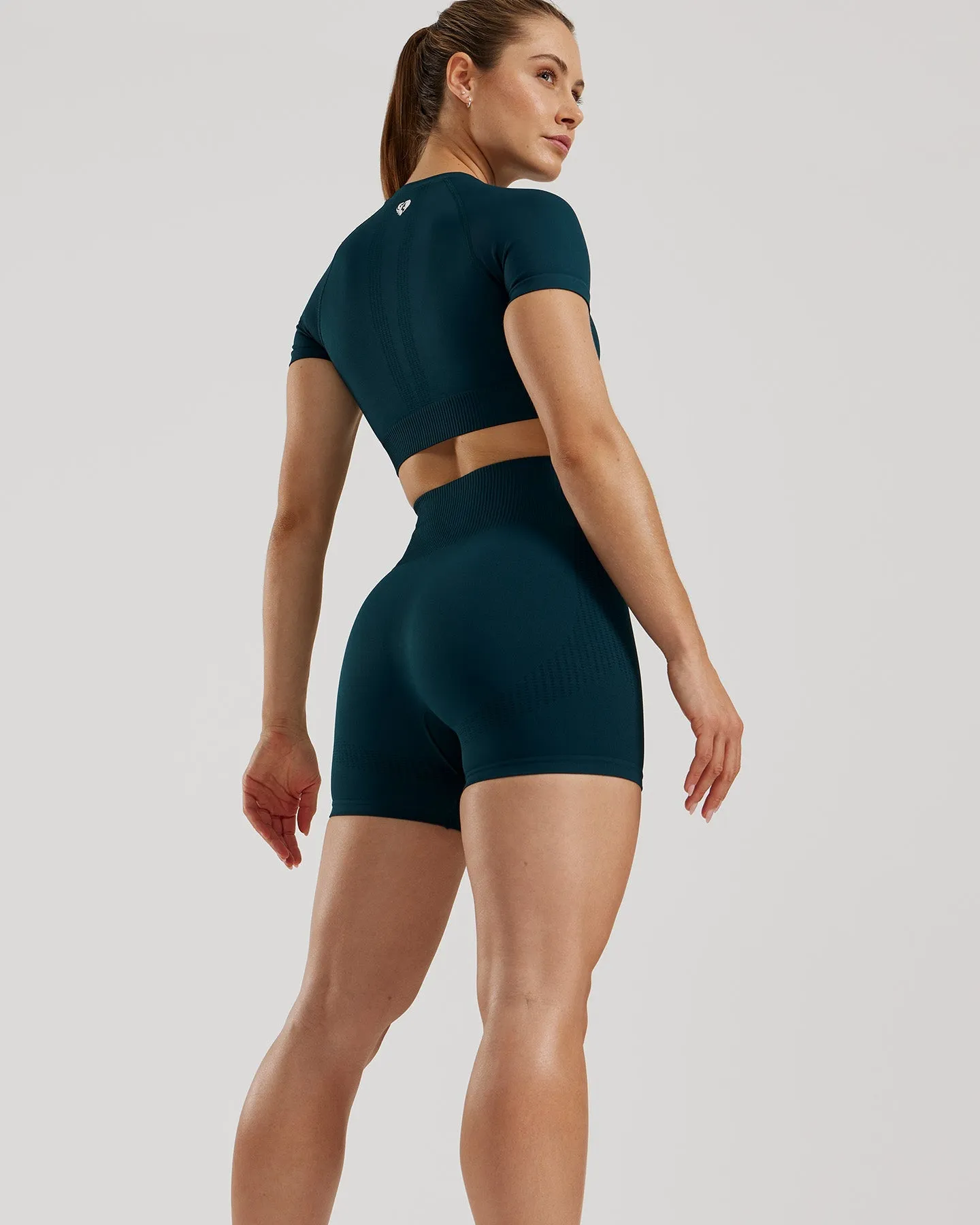 Power Seamless Shorts | Dark Moss