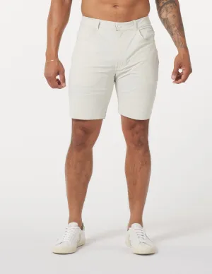 Powertek 5 Pocket Short: Oatmilk