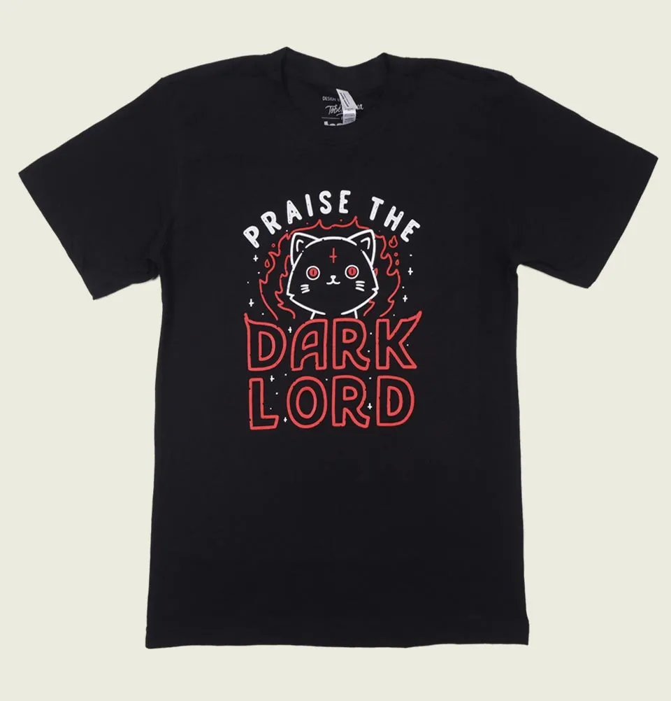 PRAISE THE DARK LORD Cat Unisex T-shirt