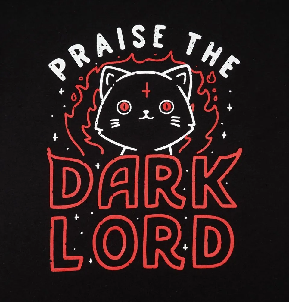 PRAISE THE DARK LORD Cat Unisex T-shirt