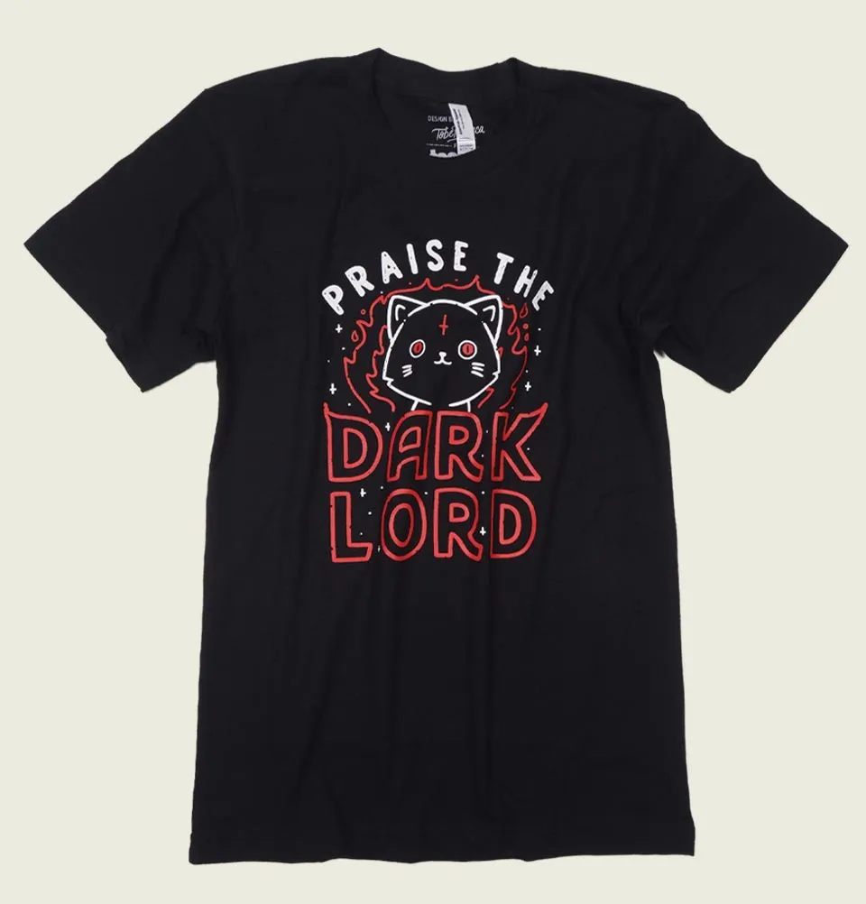 PRAISE THE DARK LORD Cat Unisex T-shirt