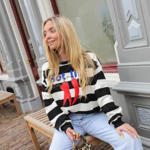 PRE-ORDER! Chilli sweater zwart wit