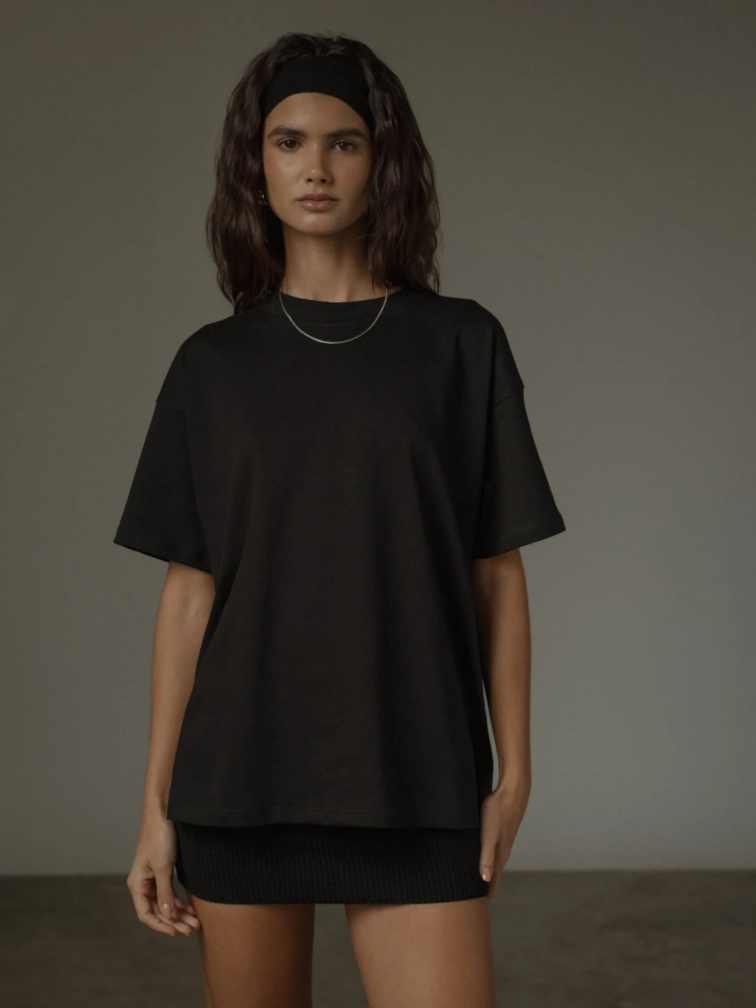 PREMIUM COTTON T-SHIRT - BLACK