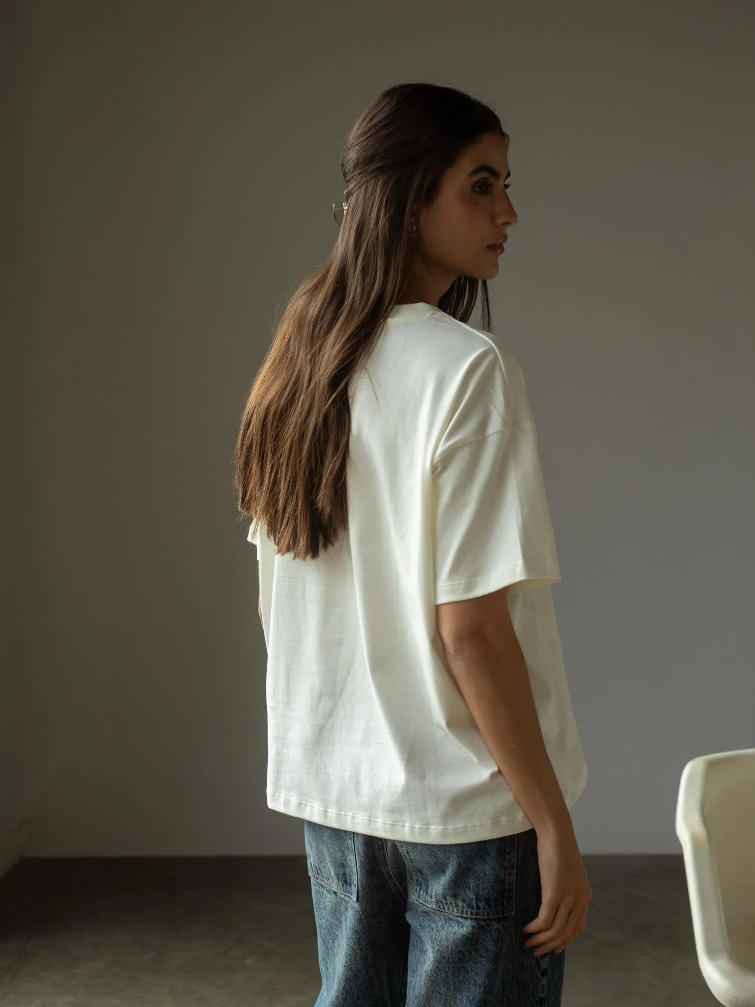 PREMIUM COTTON T-SHIRT - SOFT WHITE