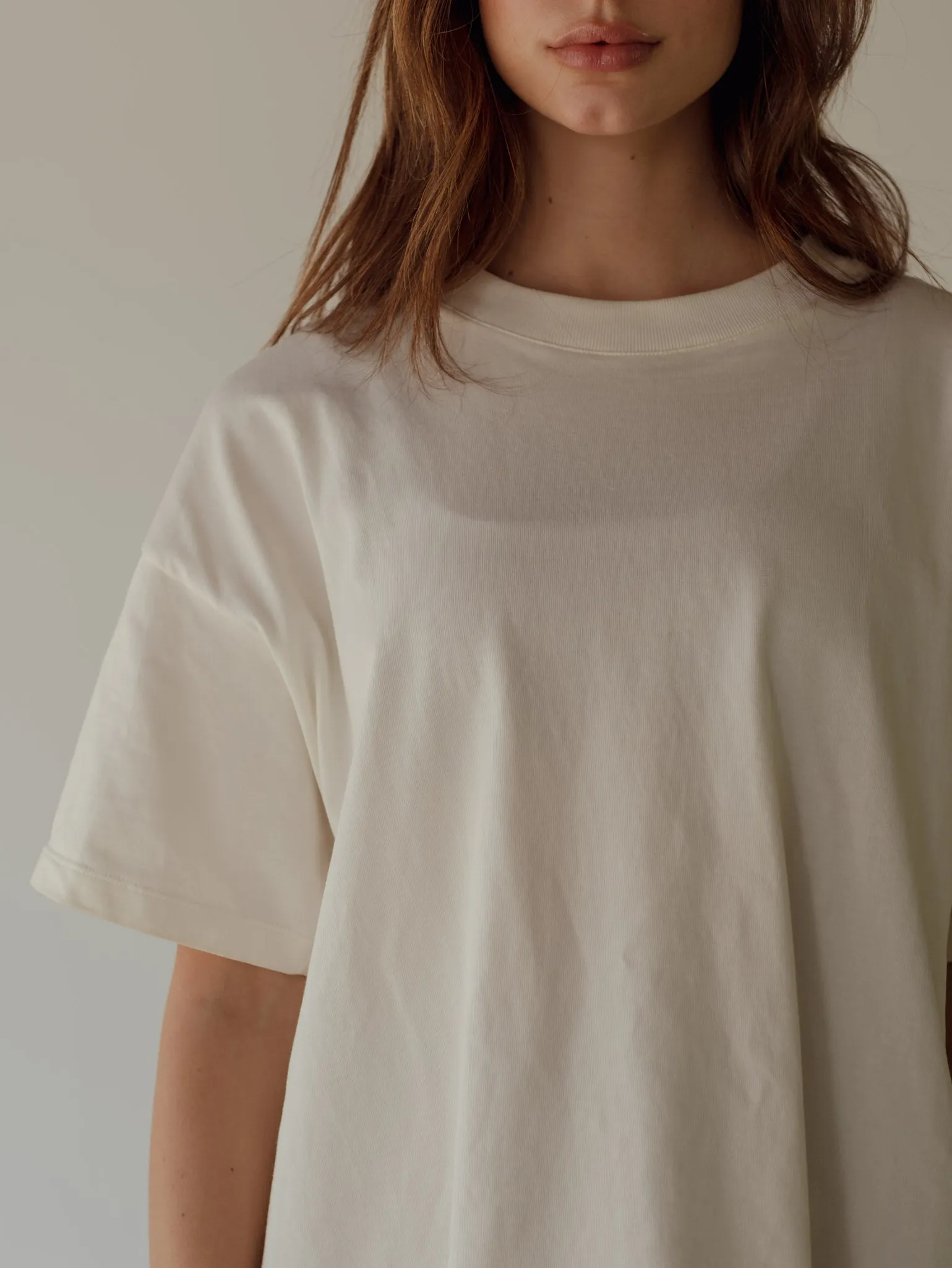 PREMIUM COTTON T-SHIRT - SOFT WHITE