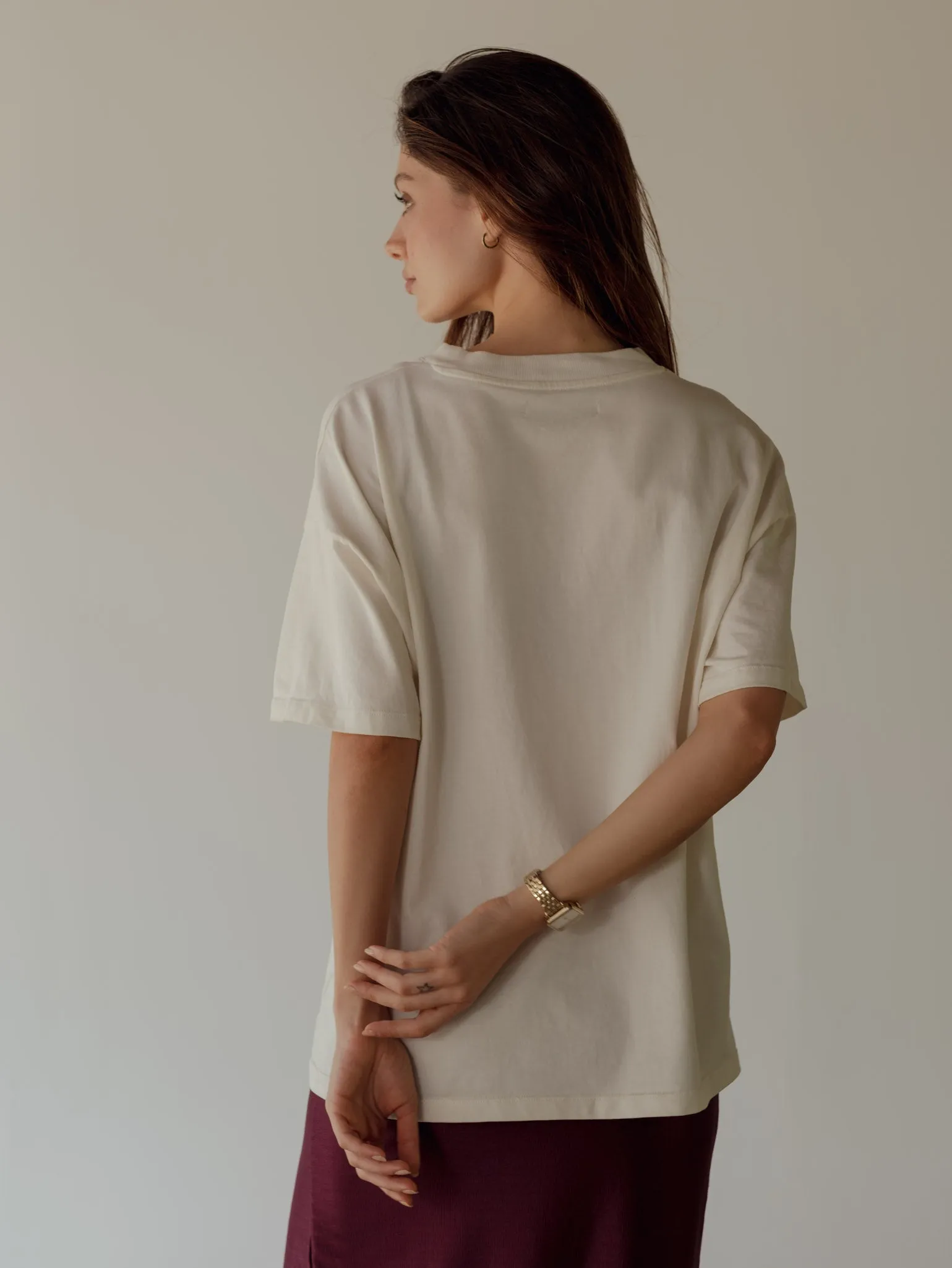 PREMIUM COTTON T-SHIRT - SOFT WHITE