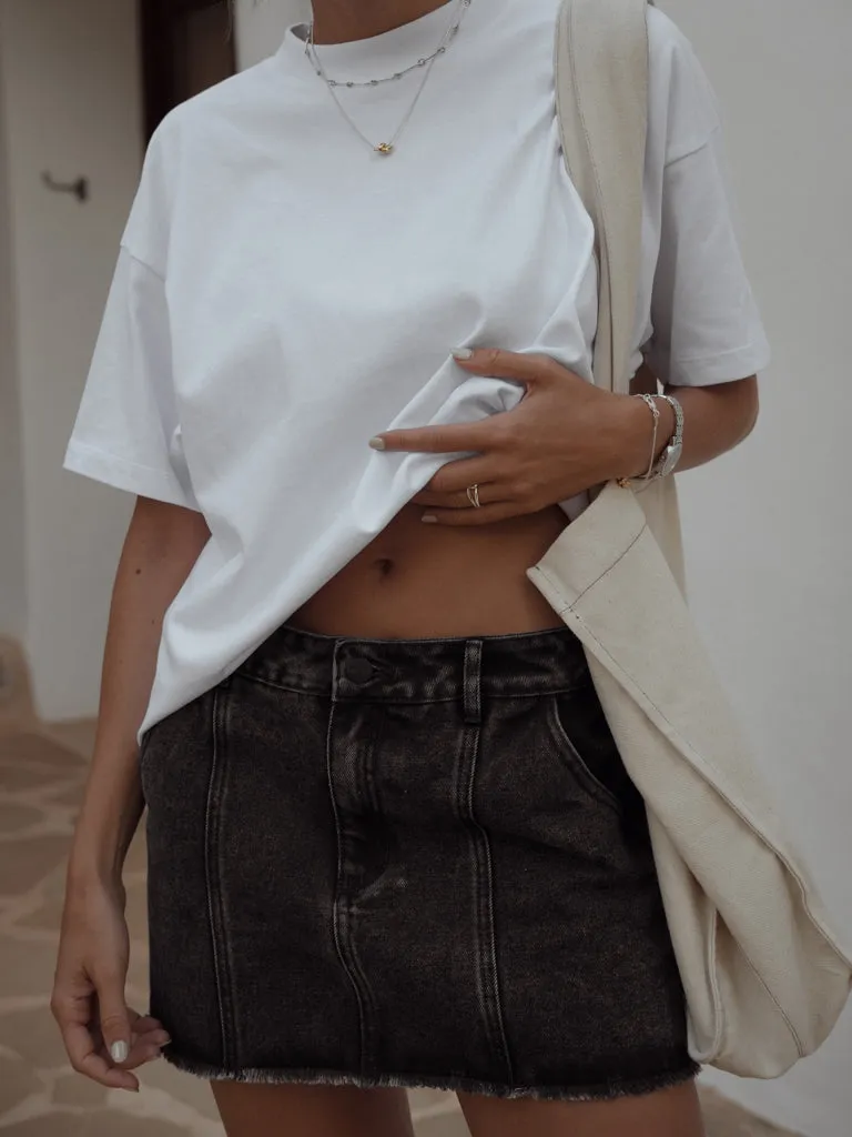 PREMIUM COTTON T-SHIRT - WHITE