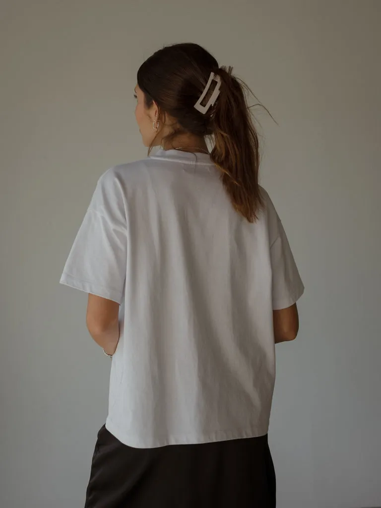 PREMIUM COTTON T-SHIRT - WHITE
