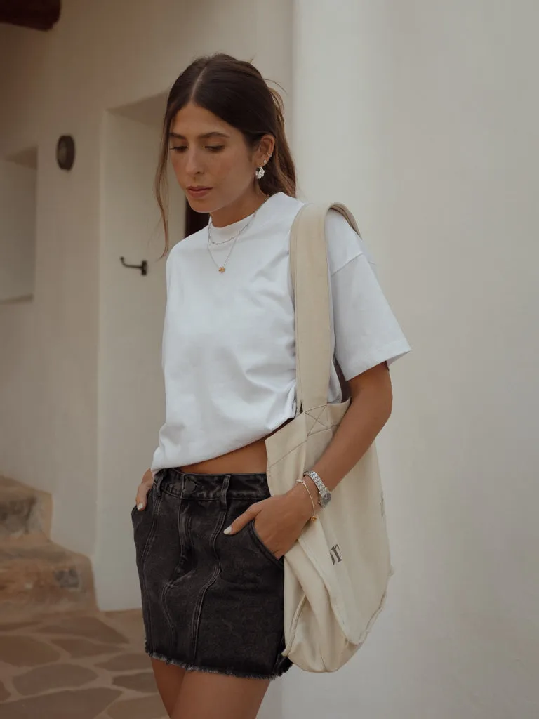 PREMIUM COTTON T-SHIRT - WHITE