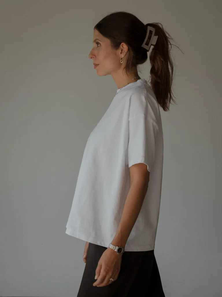 PREMIUM COTTON T-SHIRT - WHITE