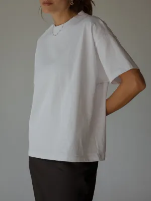 PREMIUM COTTON T-SHIRT - WHITE