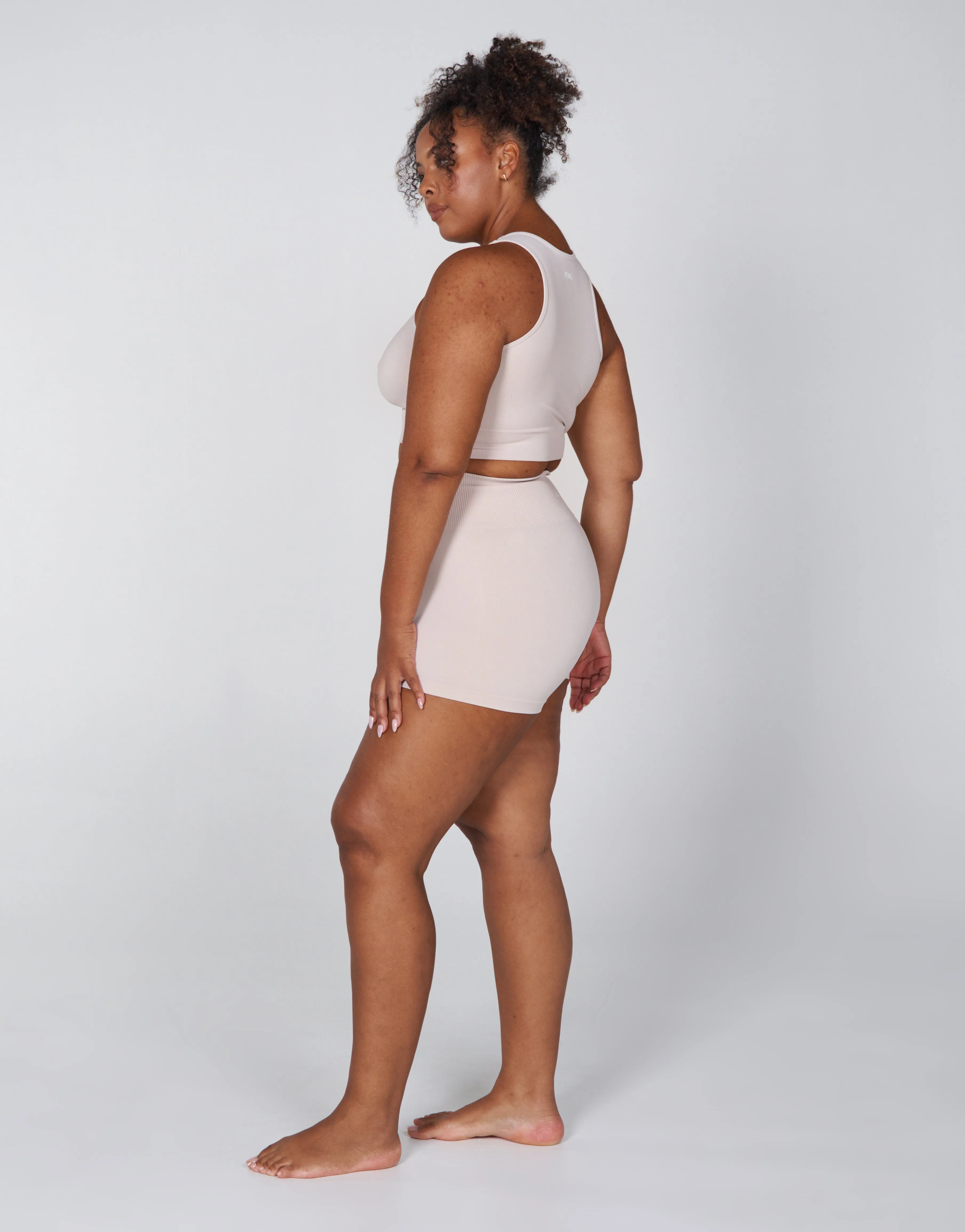 Premium Seamless Favourites Mini Bike Shorts - Bone