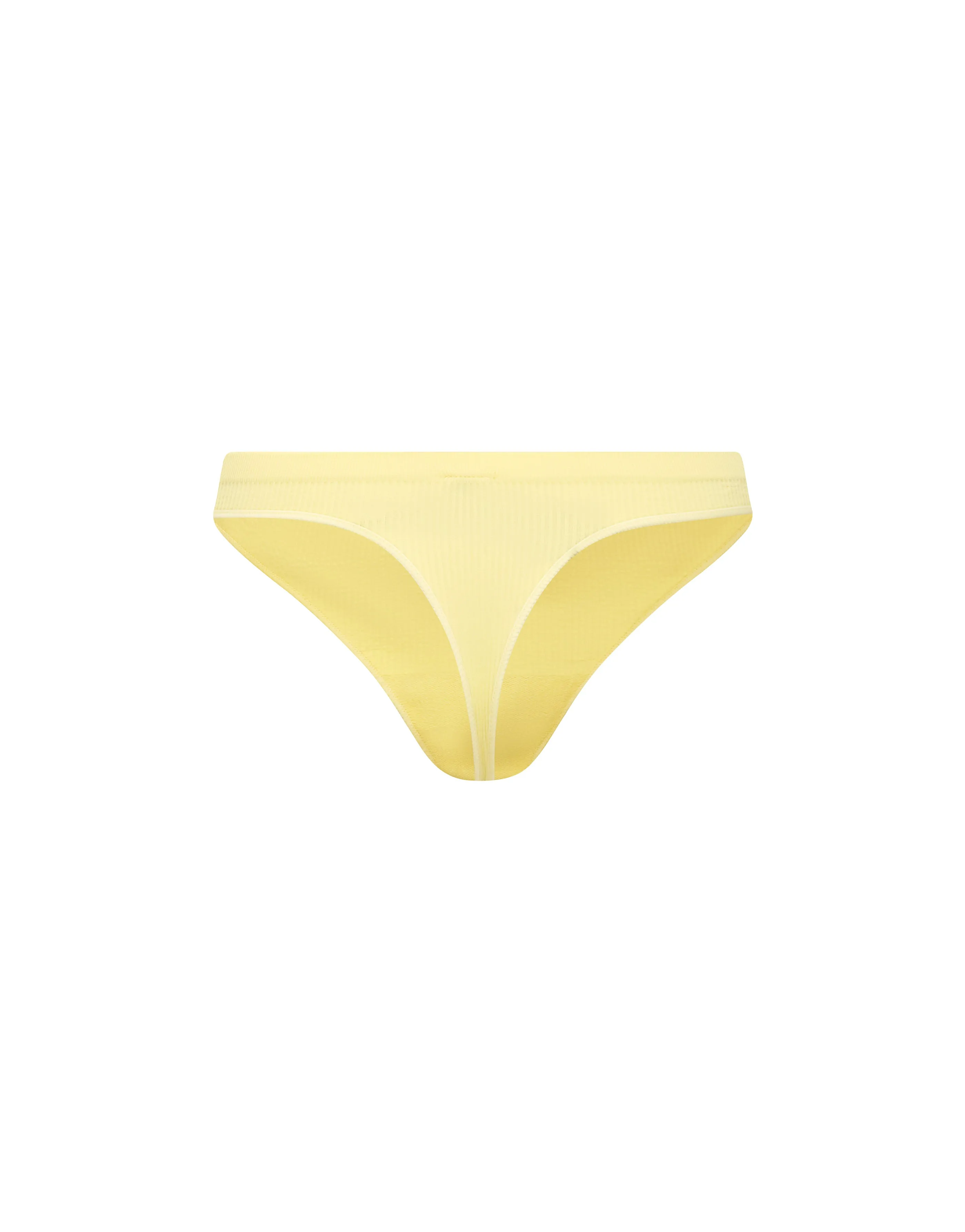 Premium Seamless Sports G-String - Flaxen Yellow