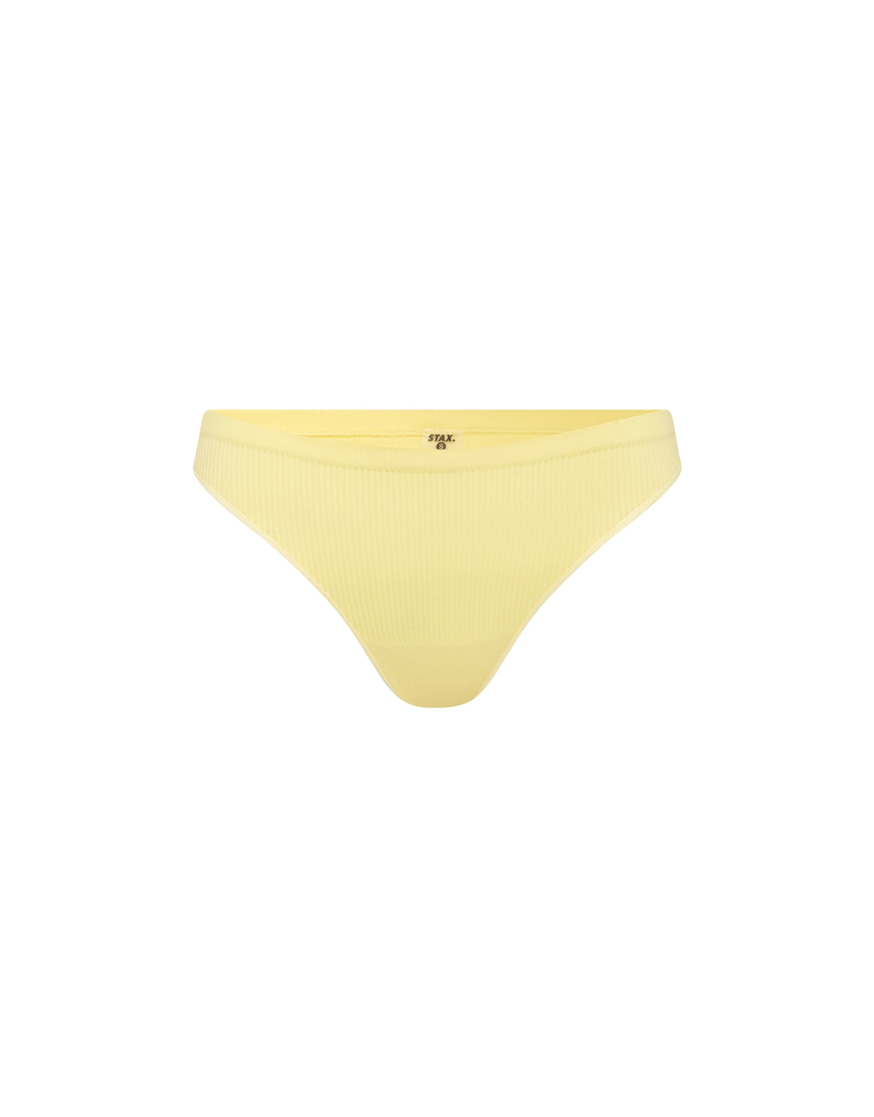 Premium Seamless Sports G-String - Flaxen Yellow