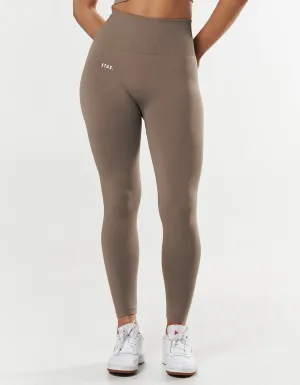 Premium Seamless Tights - Brown