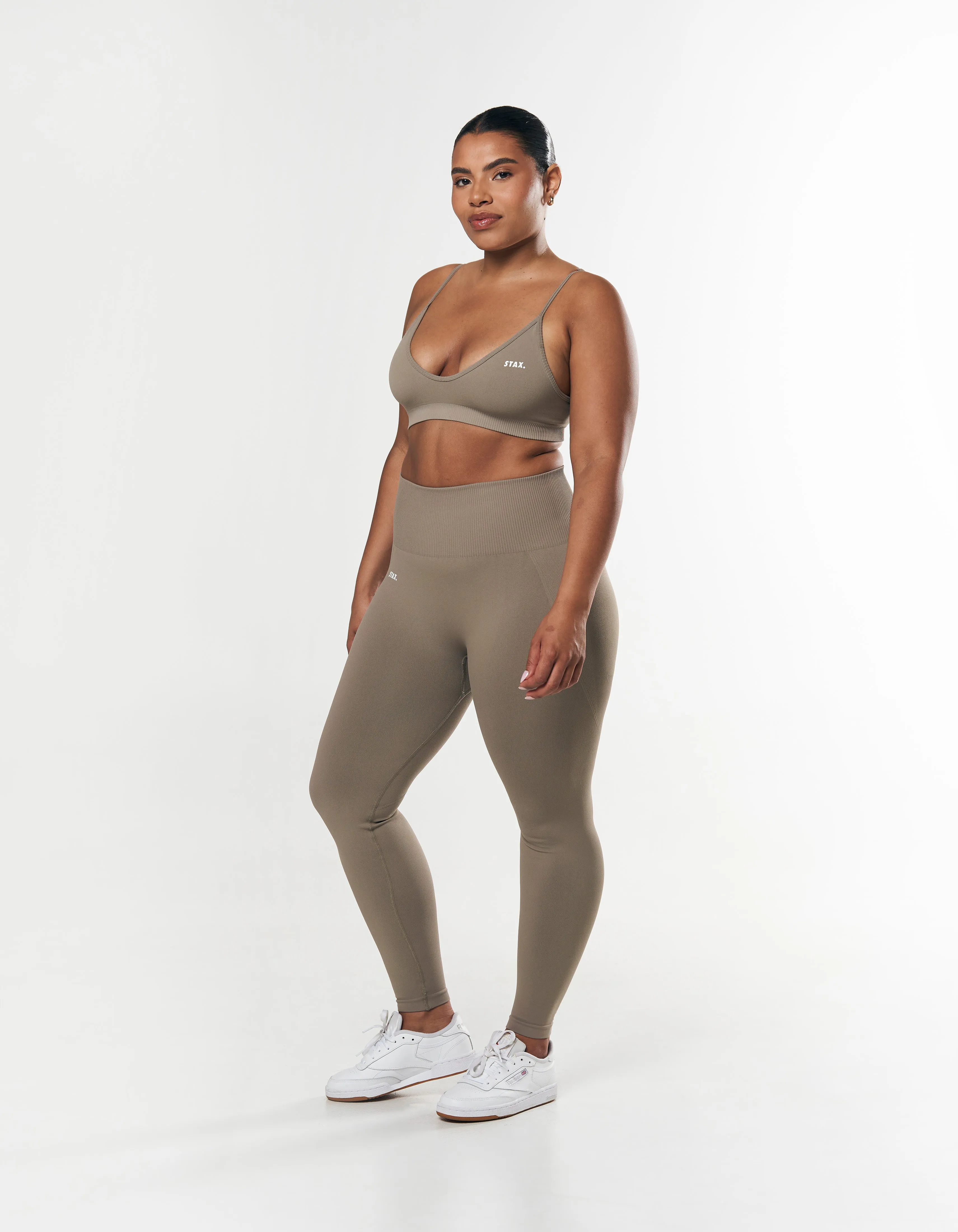 Premium Seamless Tights - Brown