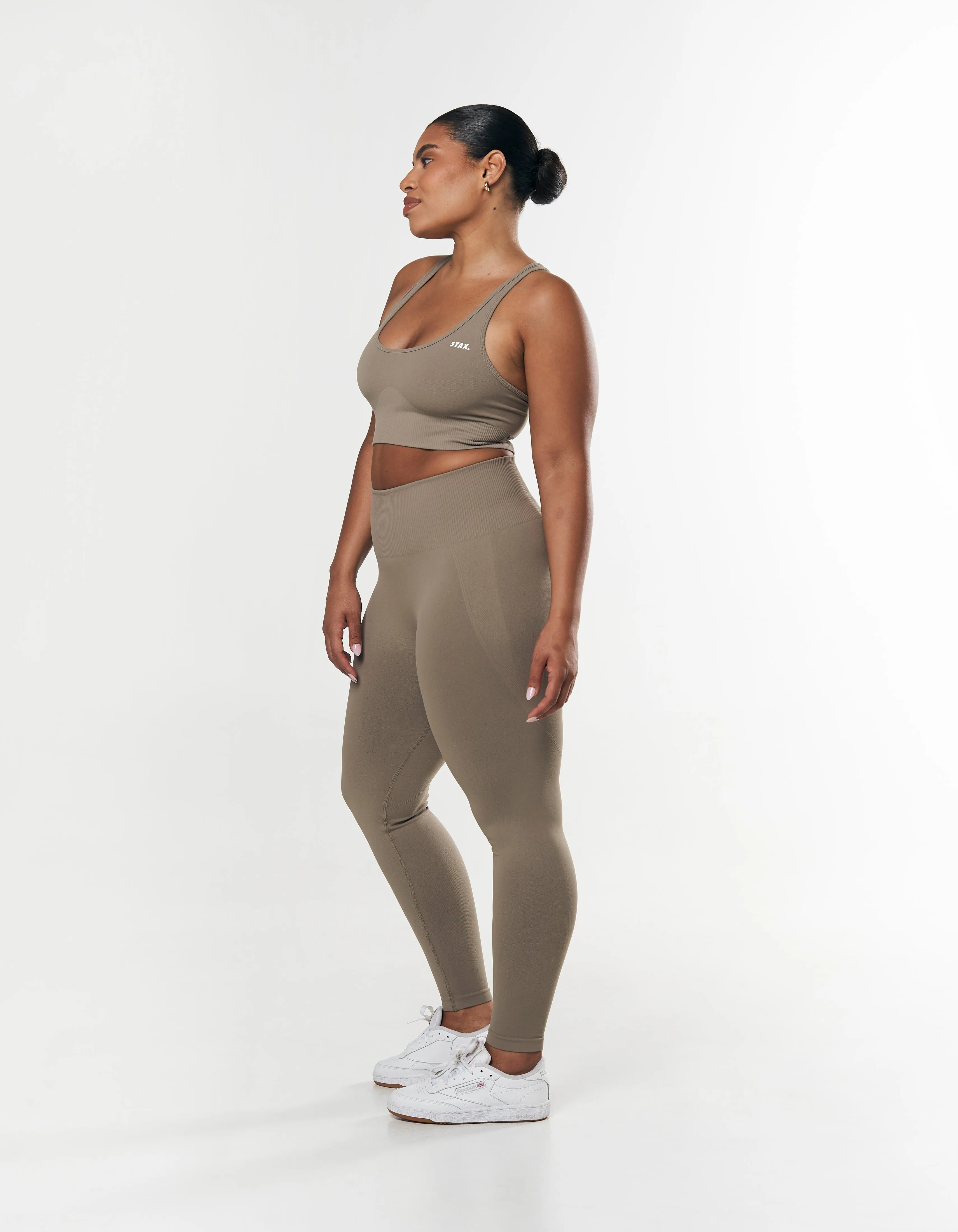 Premium Seamless Tights - Brown
