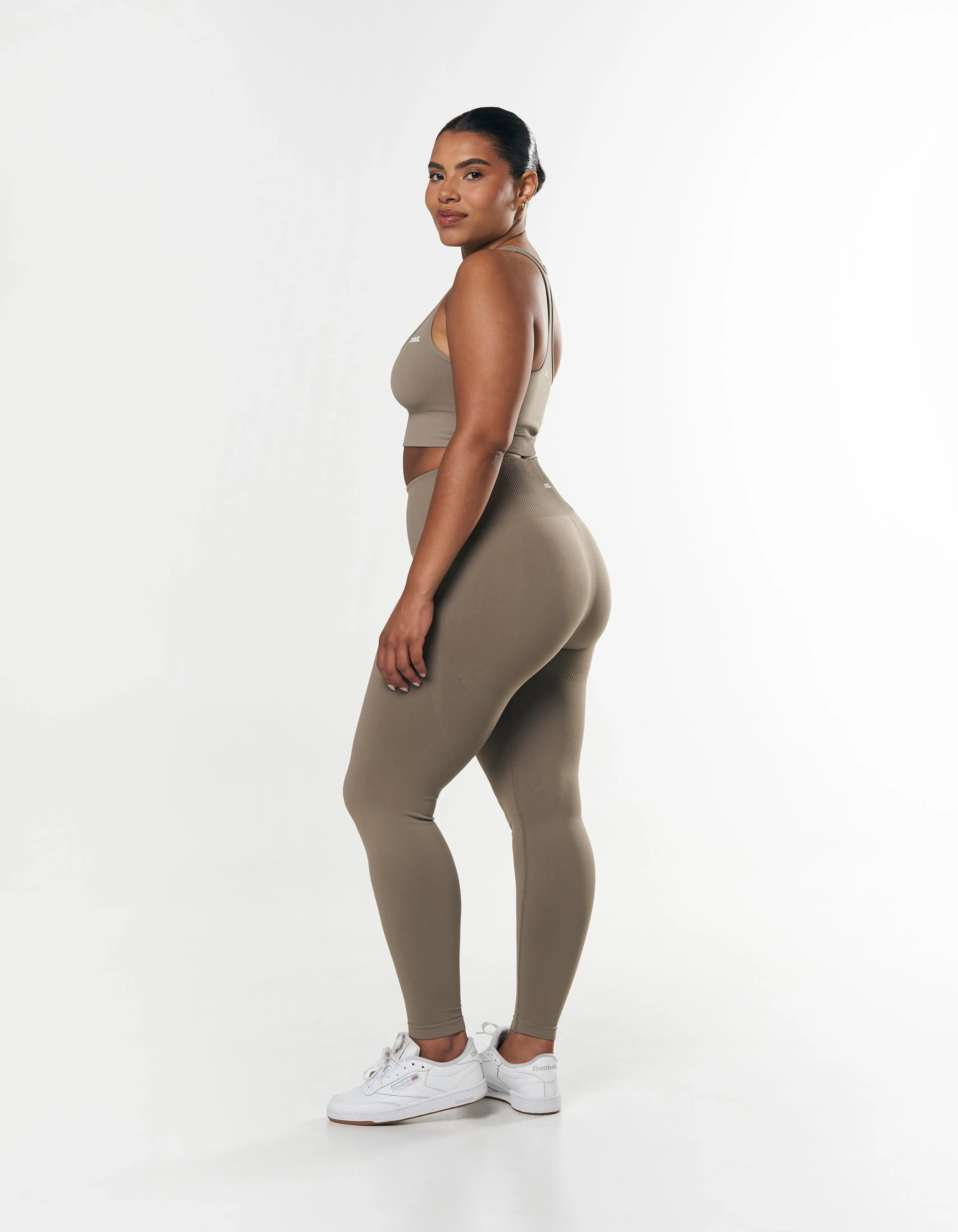 Premium Seamless Tights - Brown