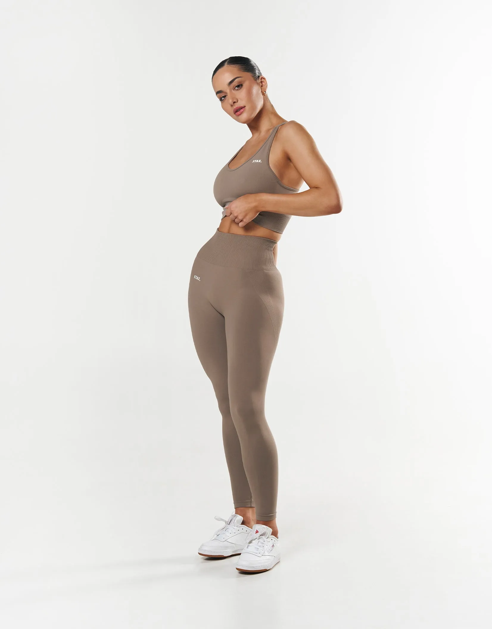 Premium Seamless Tights - Brown