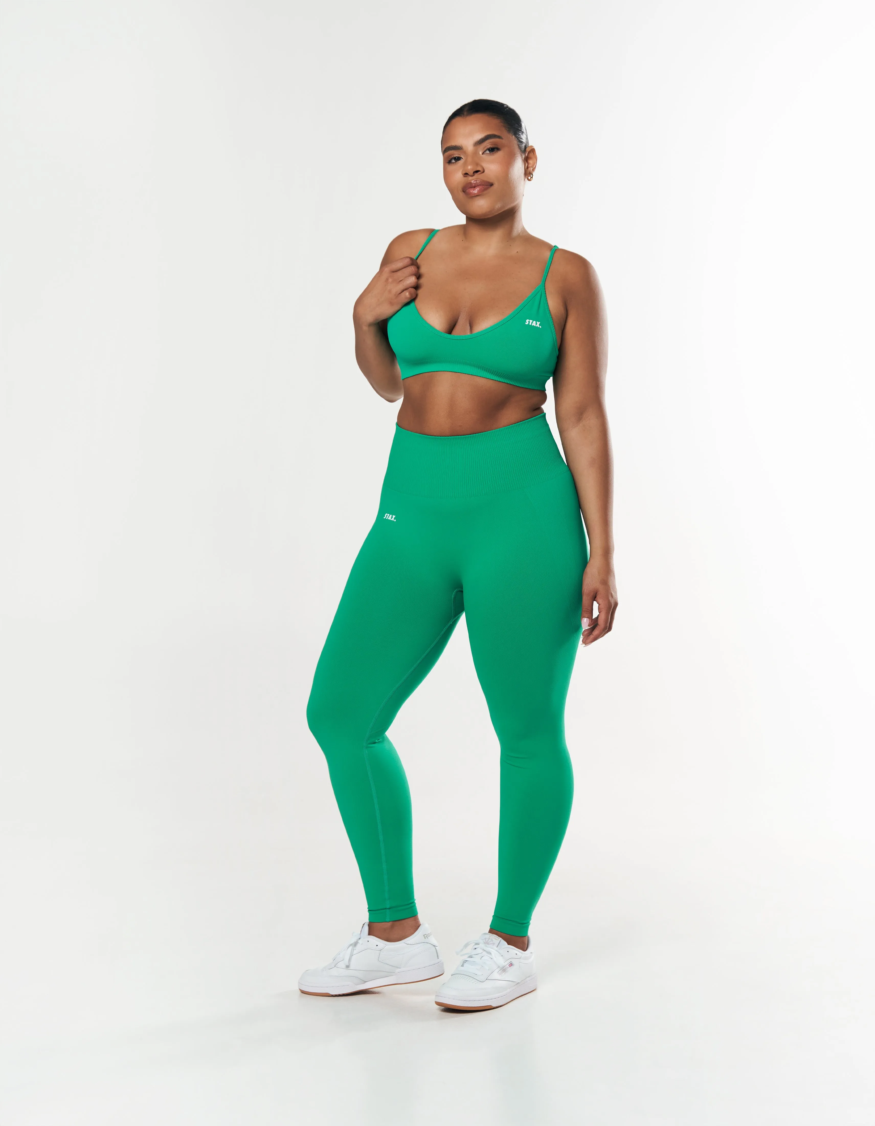 Premium Seamless Tights - Green