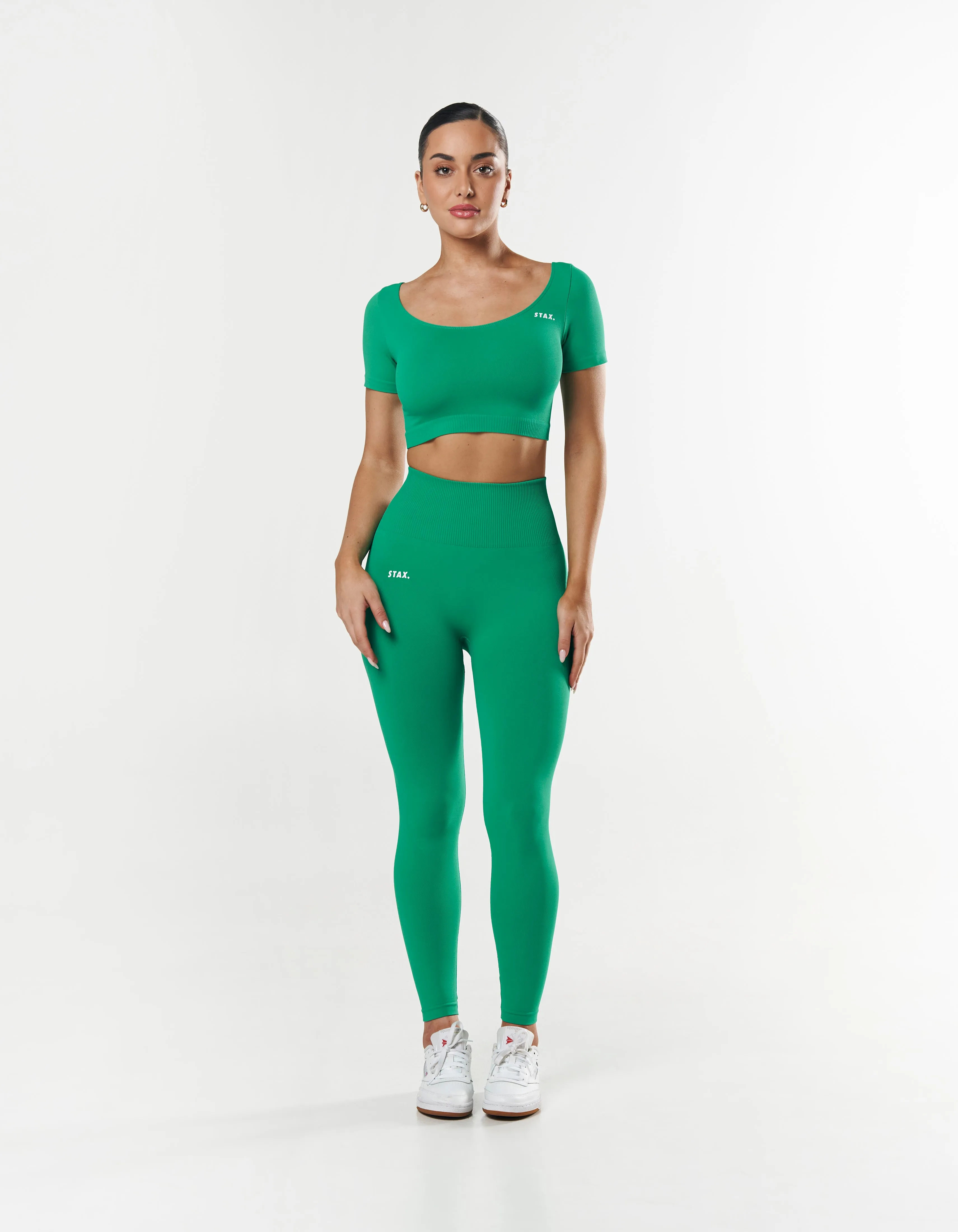 Premium Seamless Tights - Green