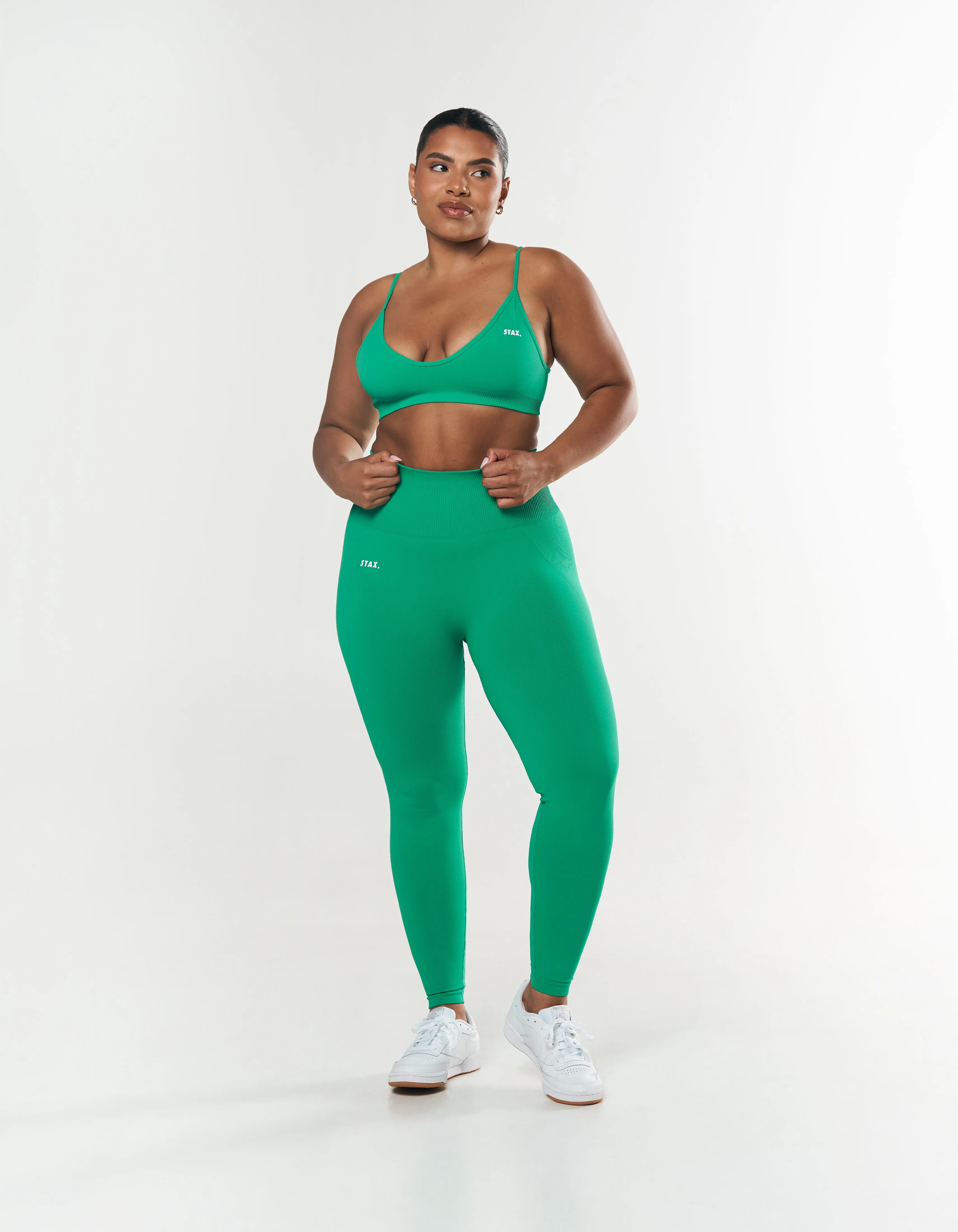 Premium Seamless Tights - Green