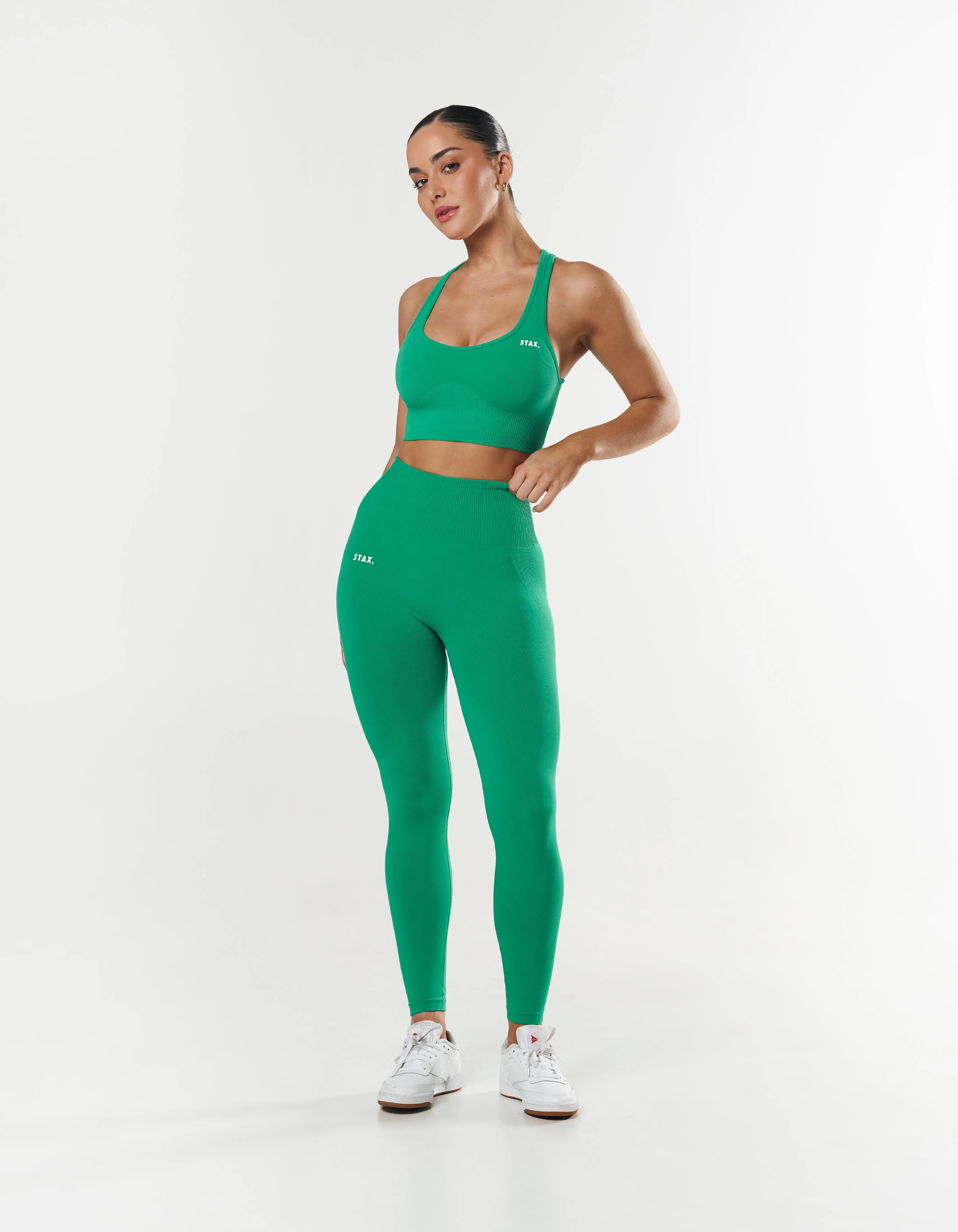 Premium Seamless Tights - Green
