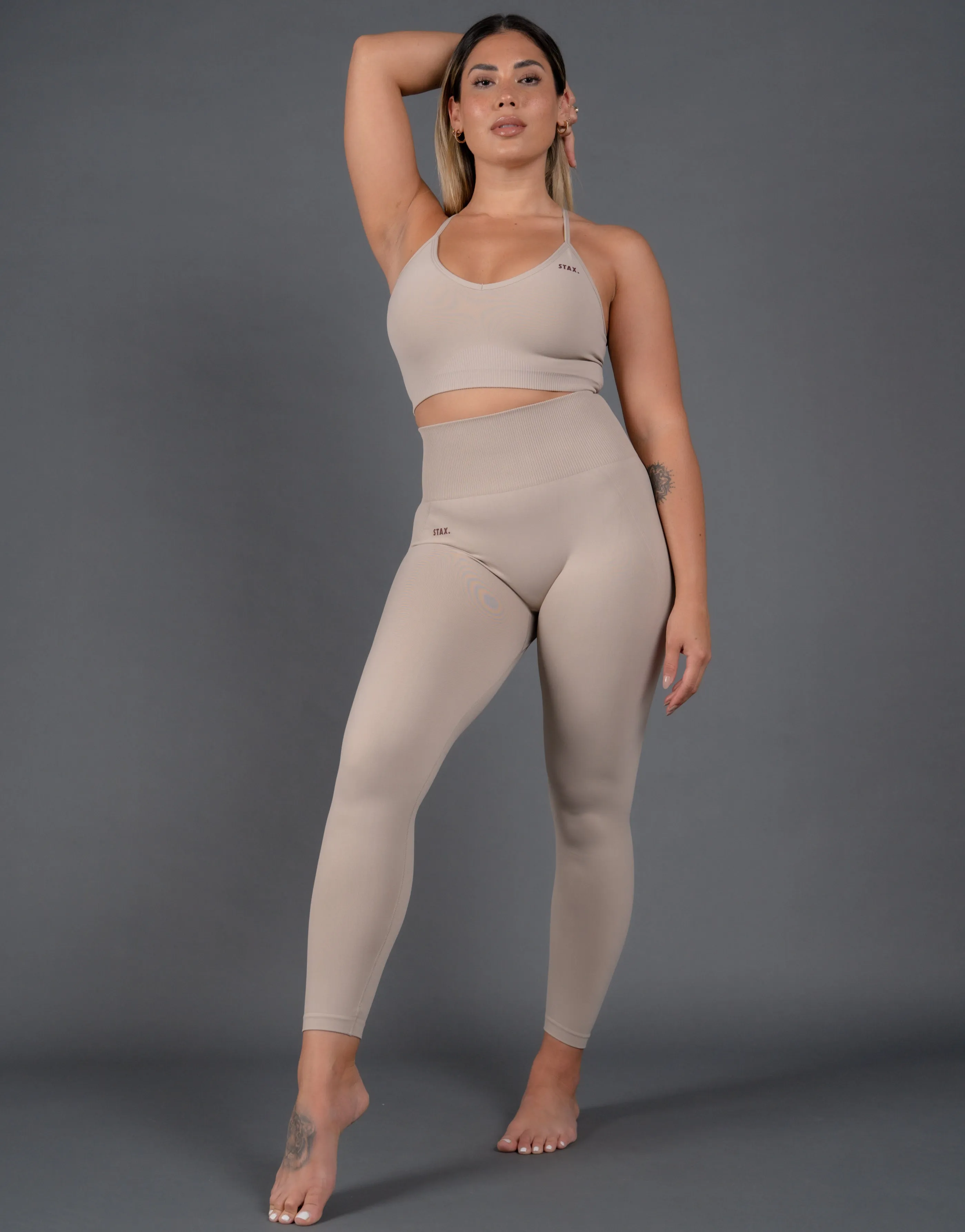 Premium Seamless Tights V5 - Kepler (Beige)