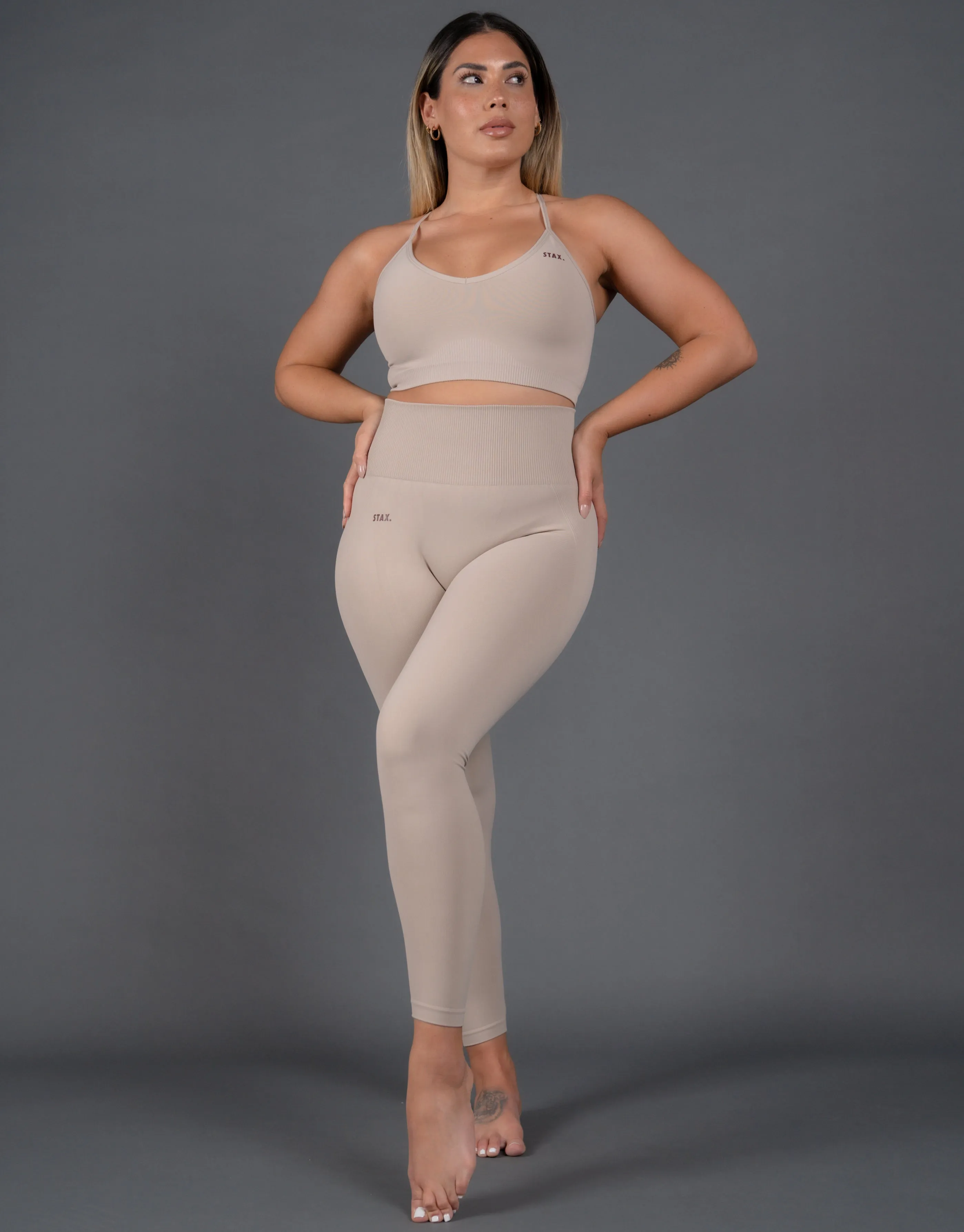 Premium Seamless Tights V5 - Kepler (Beige)