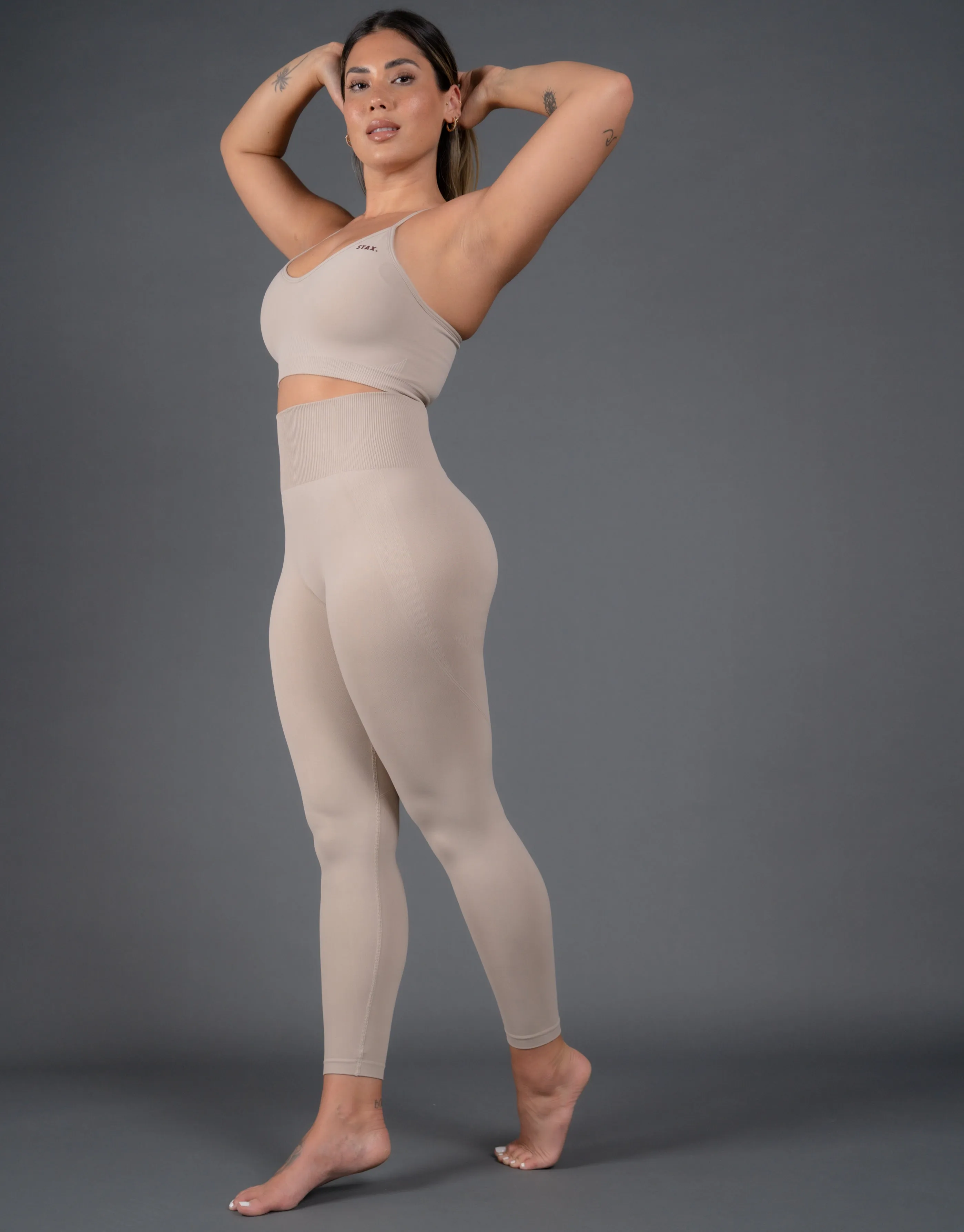 Premium Seamless Tights V5 - Kepler (Beige)