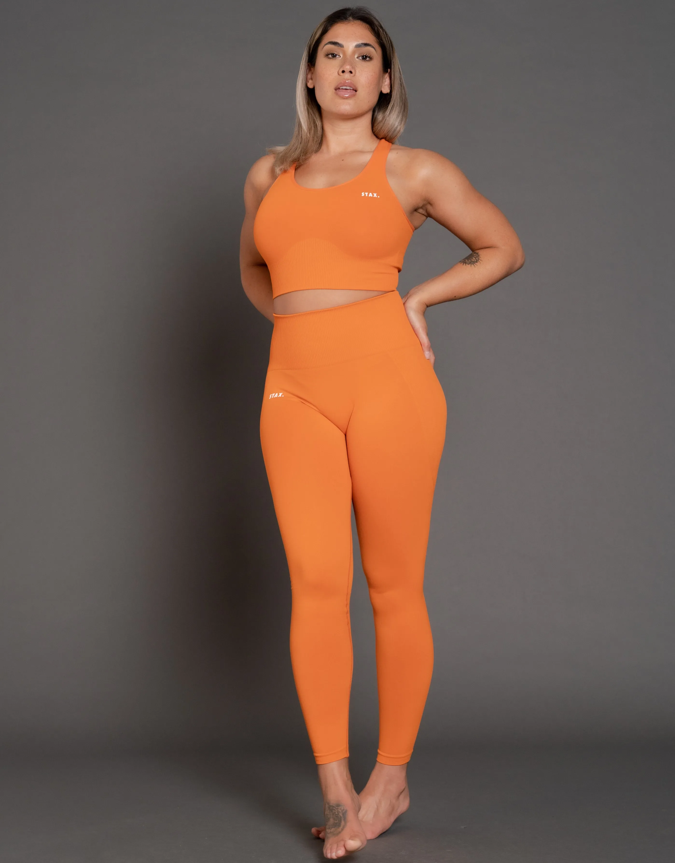Premium Seamless V3 Full Length Tights - Citrine