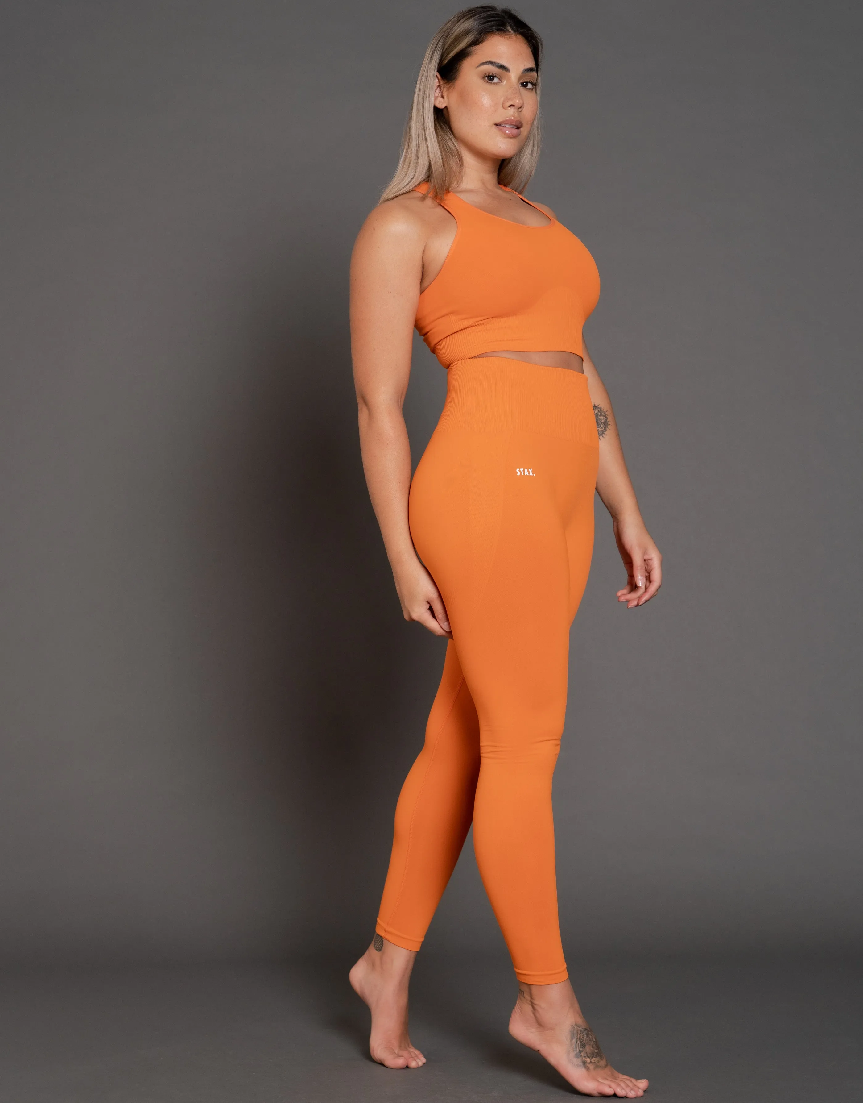 Premium Seamless V3 Full Length Tights - Citrine