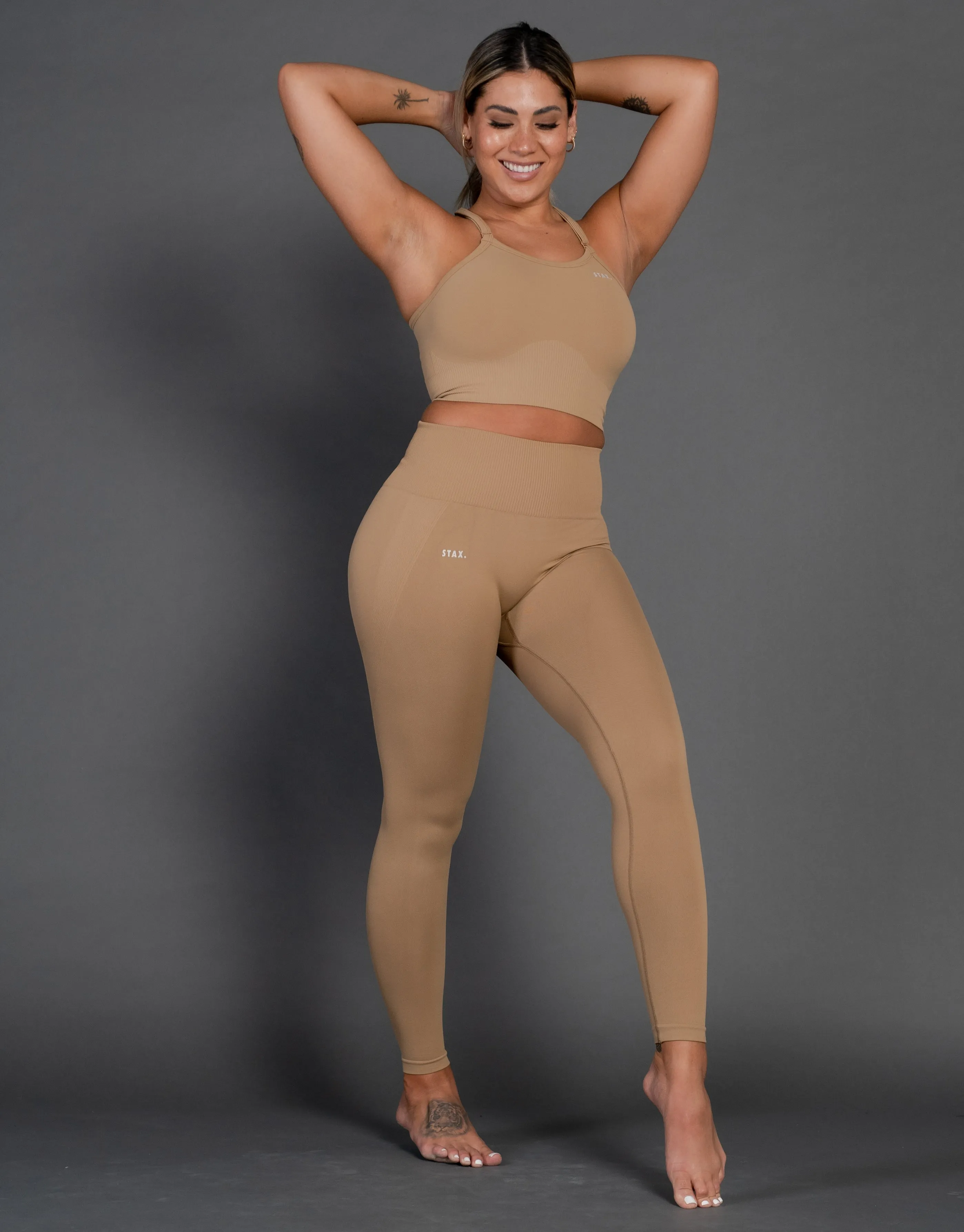 Premium Seamless V4 Tights - Clay Brown
