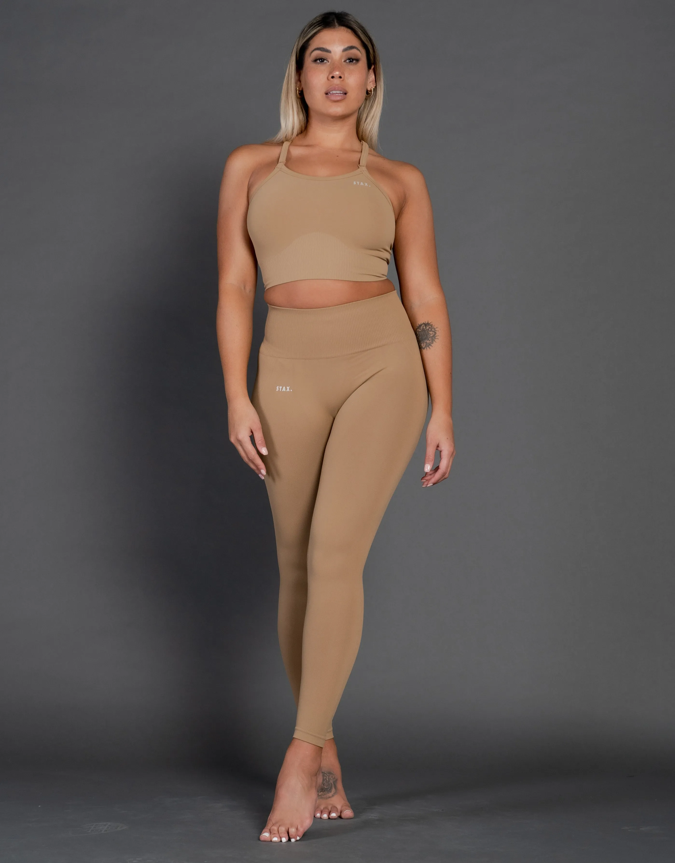 Premium Seamless V4 Tights - Clay Brown