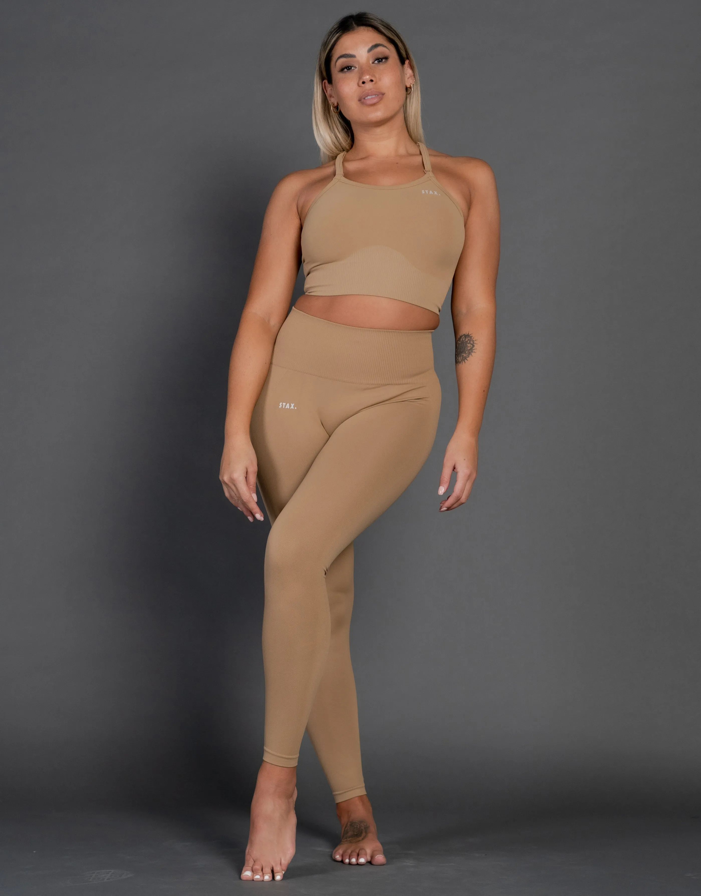 Premium Seamless V4 Tights - Clay Brown