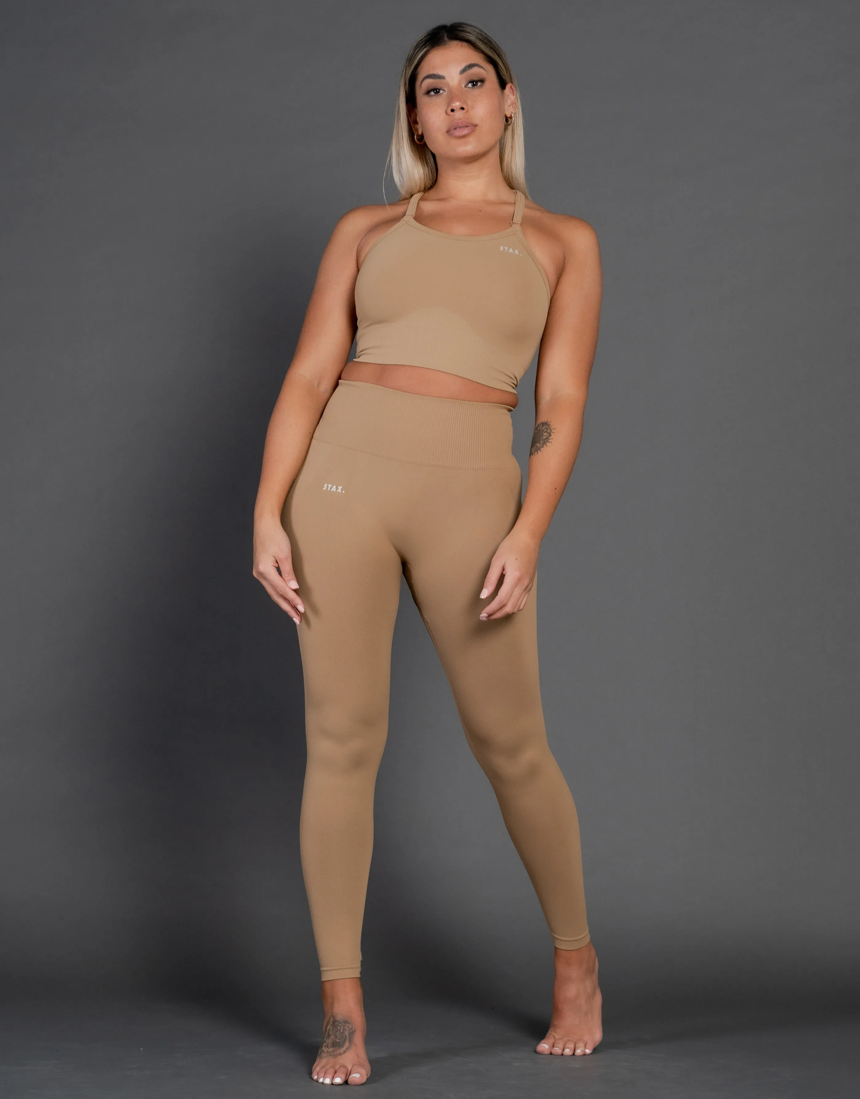 Premium Seamless V4 Tights - Clay Brown