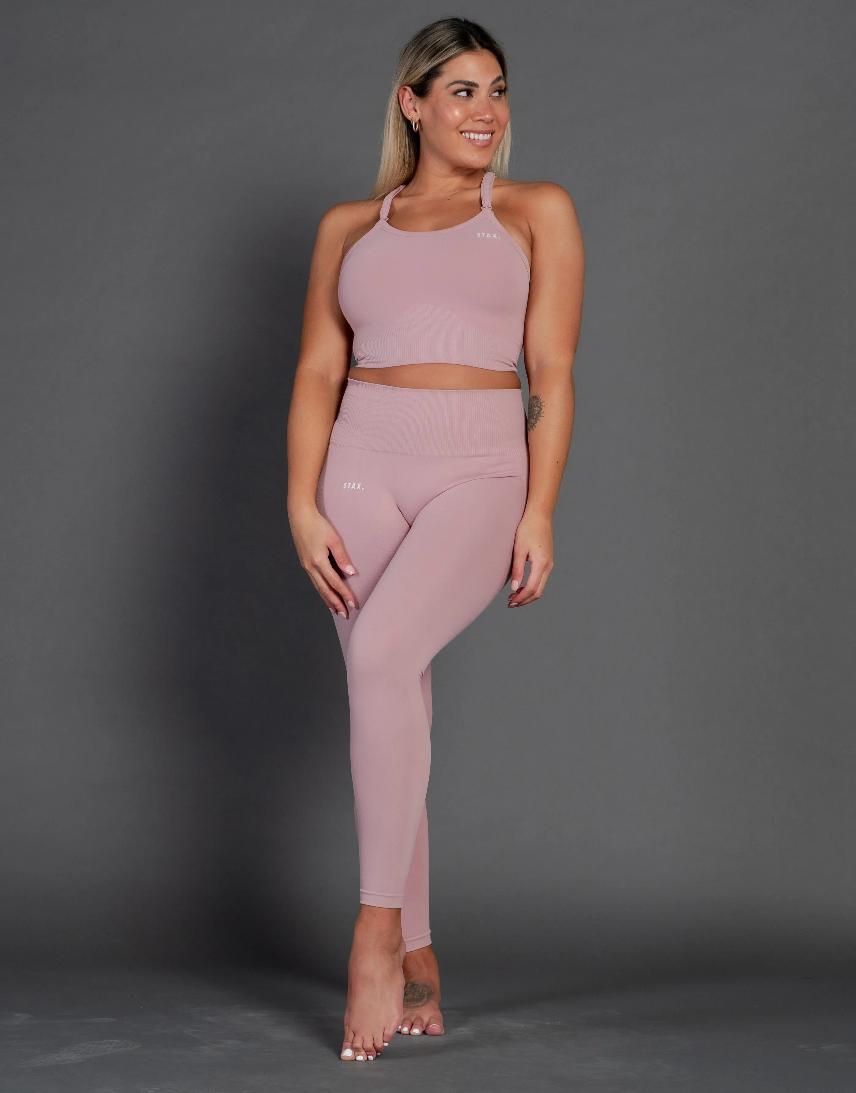 Premium Seamless V4 Tights - Dusty Rose