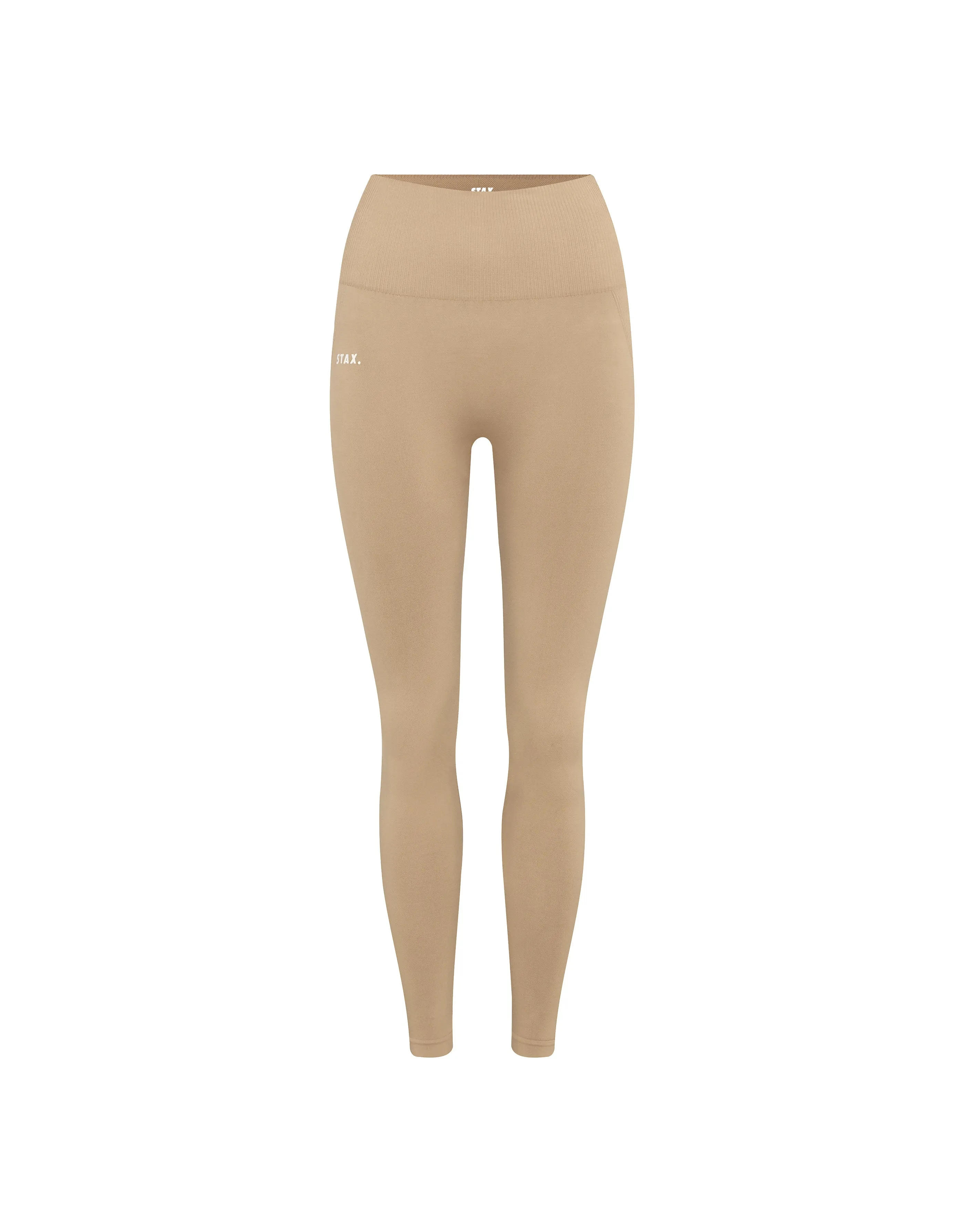 Premium Seamless V4 Tights - Ivory Beige