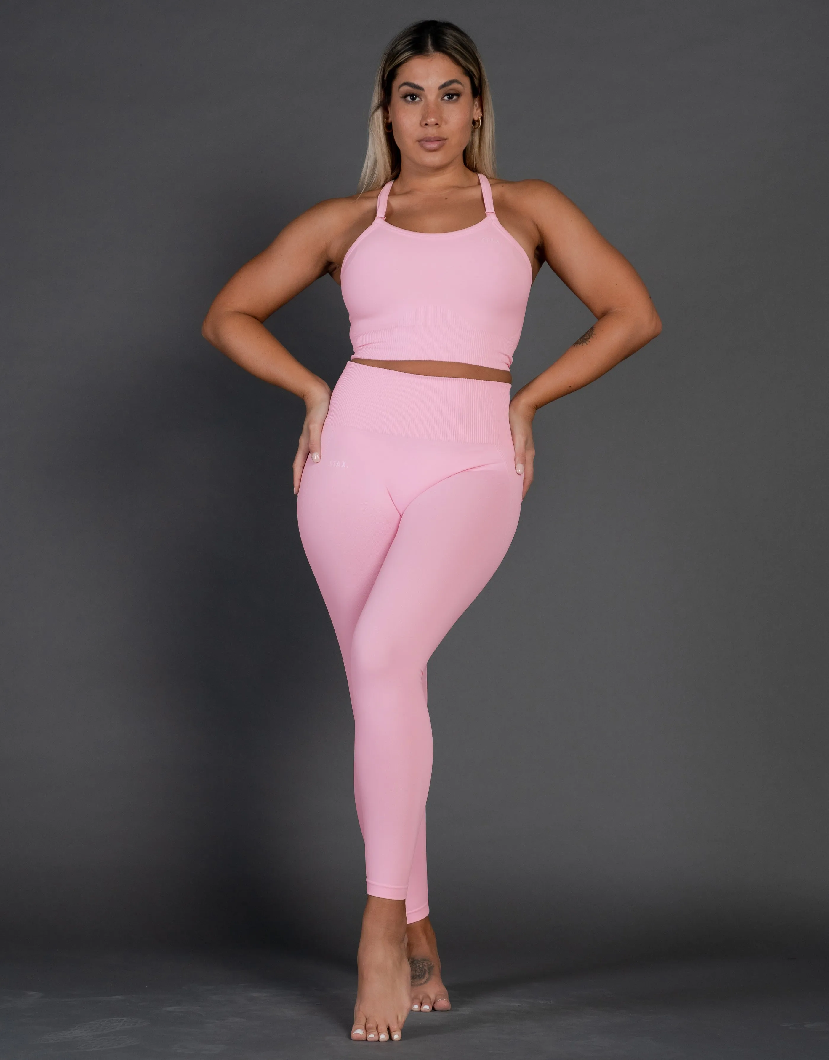 Premium Seamless V4 Tights - Taffy Pink